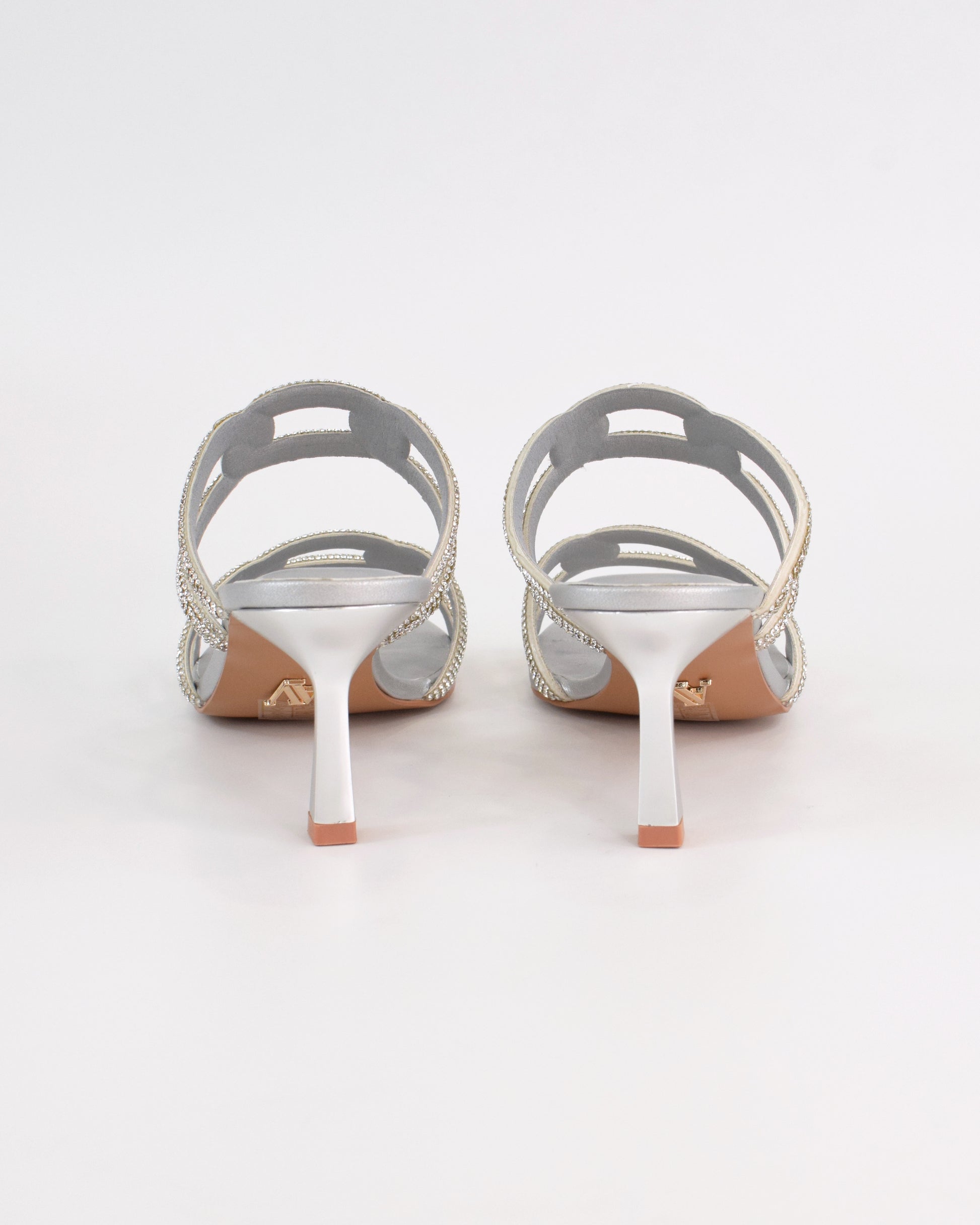 Sandalo gioiello con fascette strass