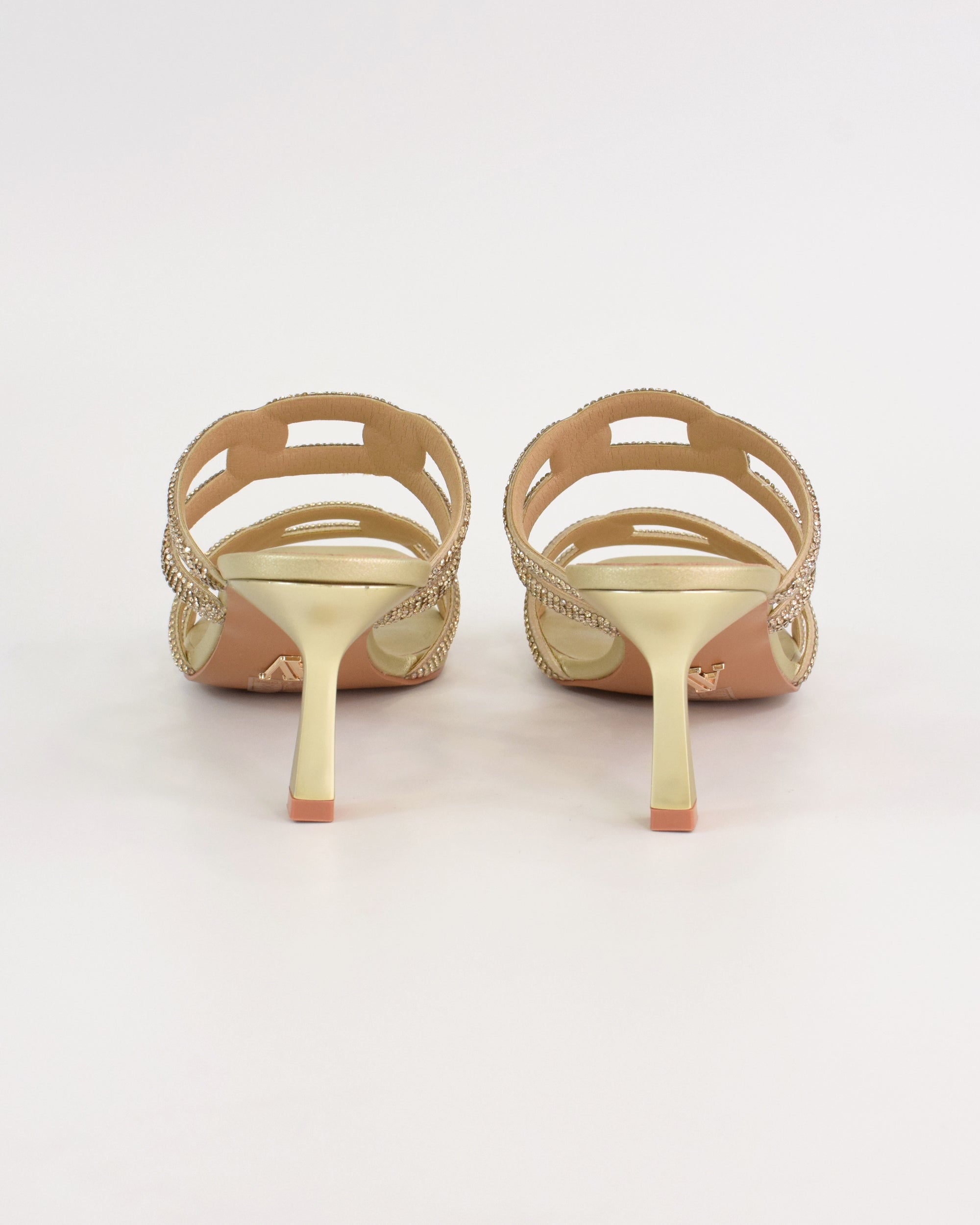Sandalo gioiello con fascette strass