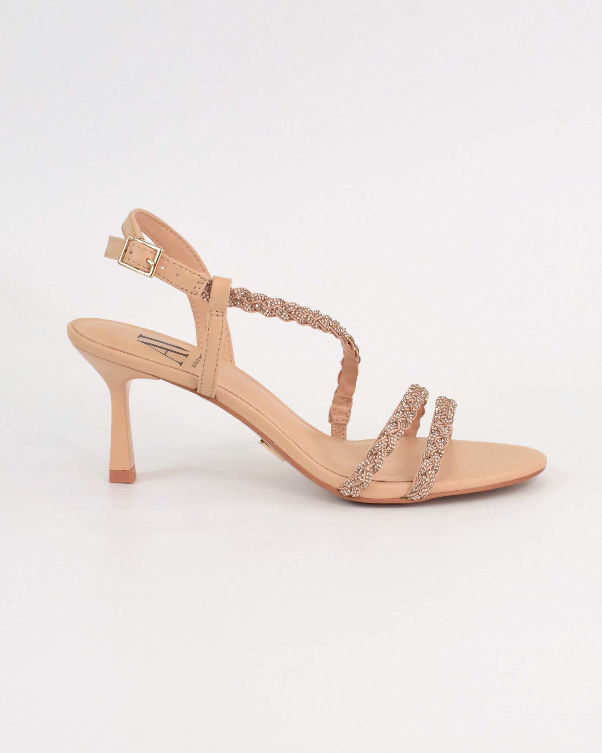 Sandalo gioiello con fasce strass