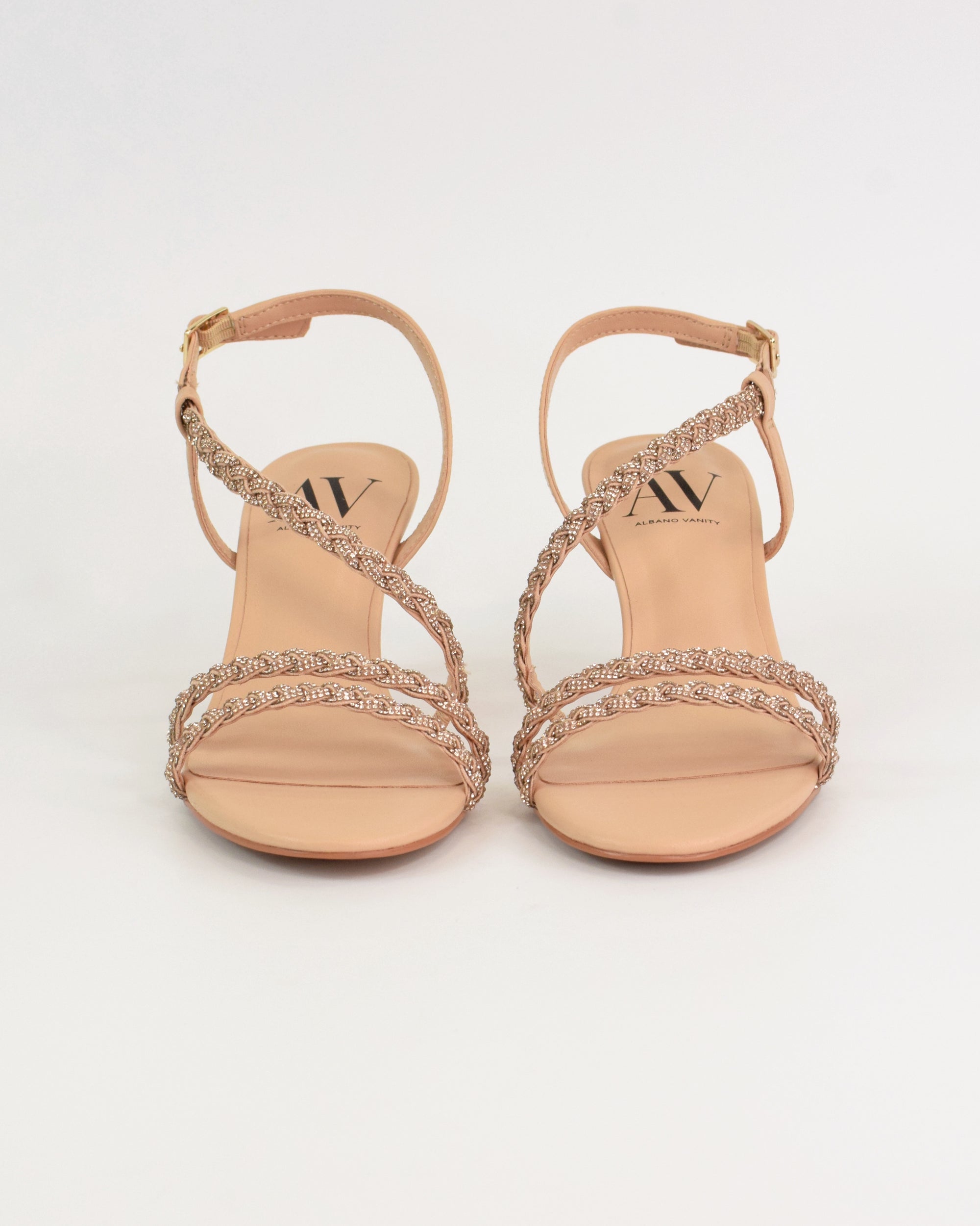 Sandalo gioiello con fasce strass