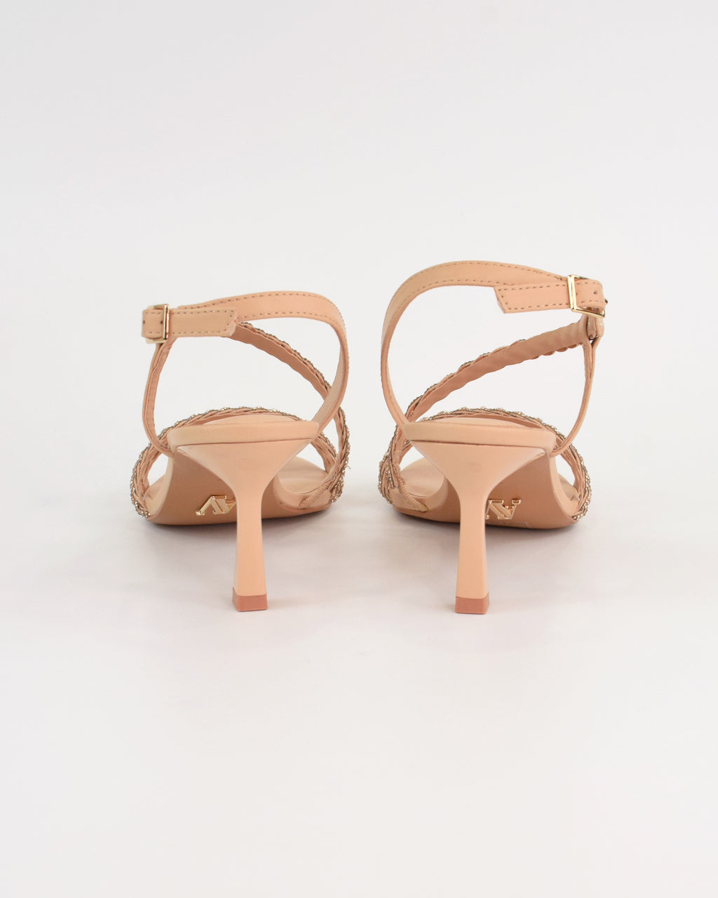 Sandalo gioiello con fasce strass