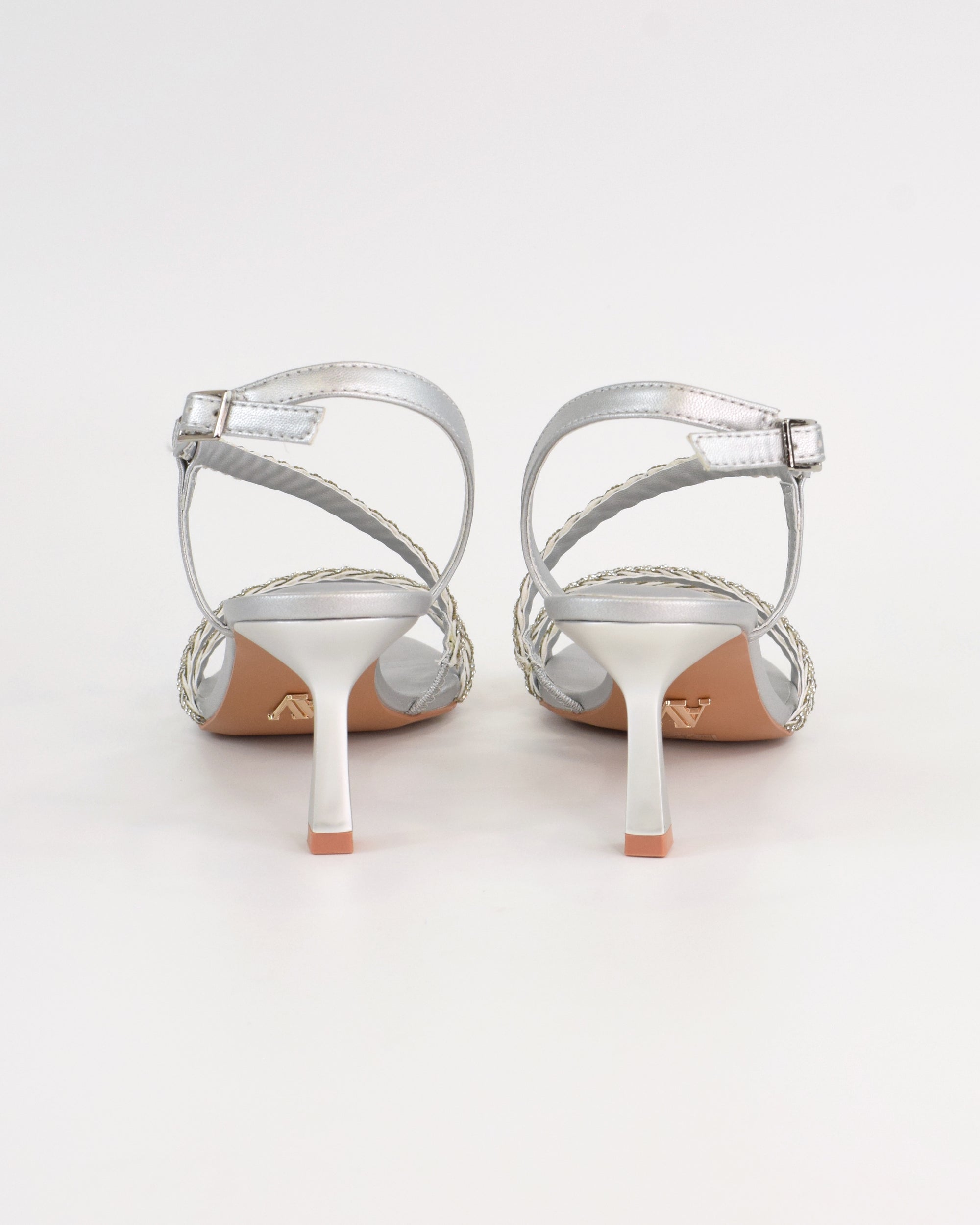Sandalo gioiello con fasce strass