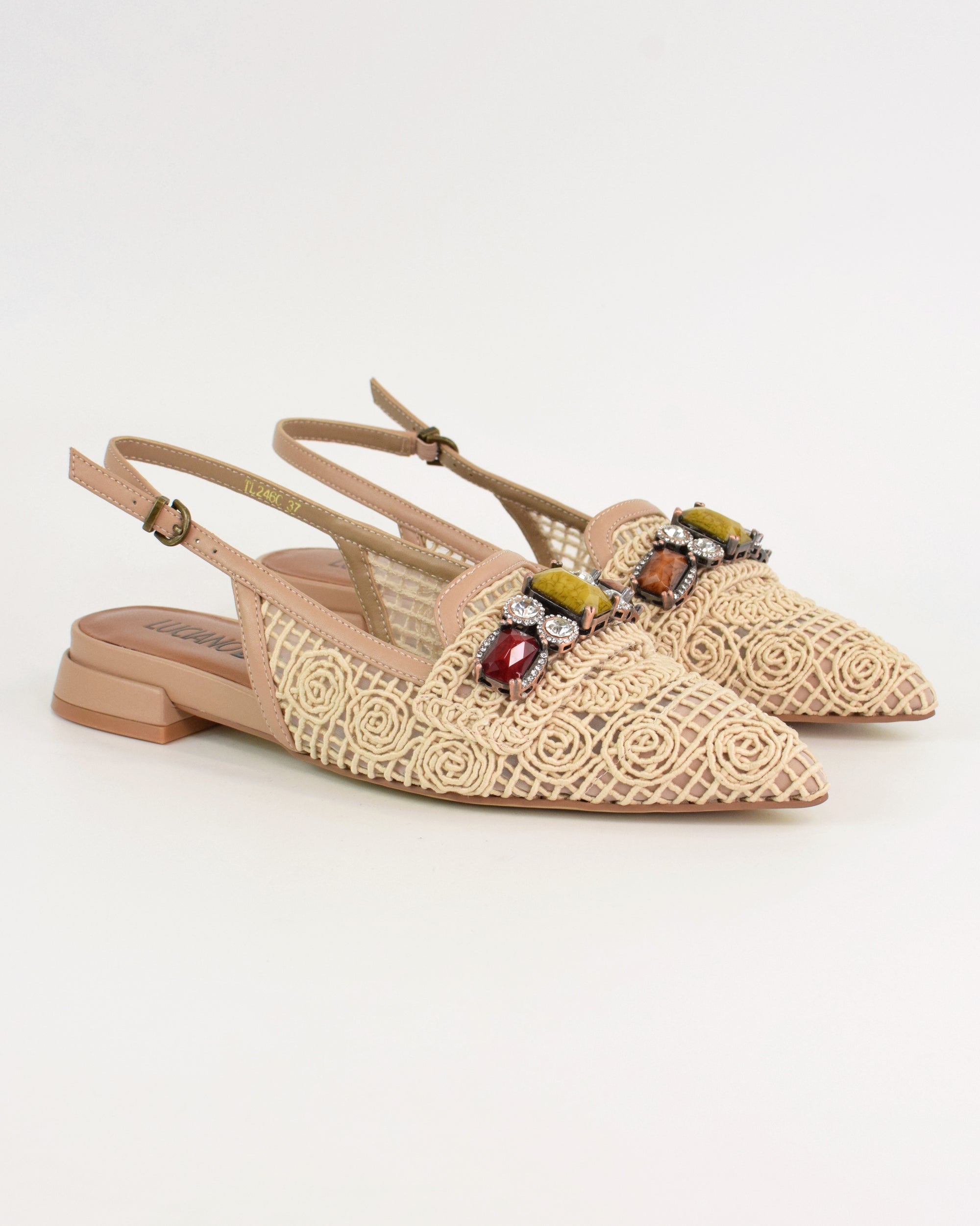 Ballerina gioiello in pizzo con cinturino