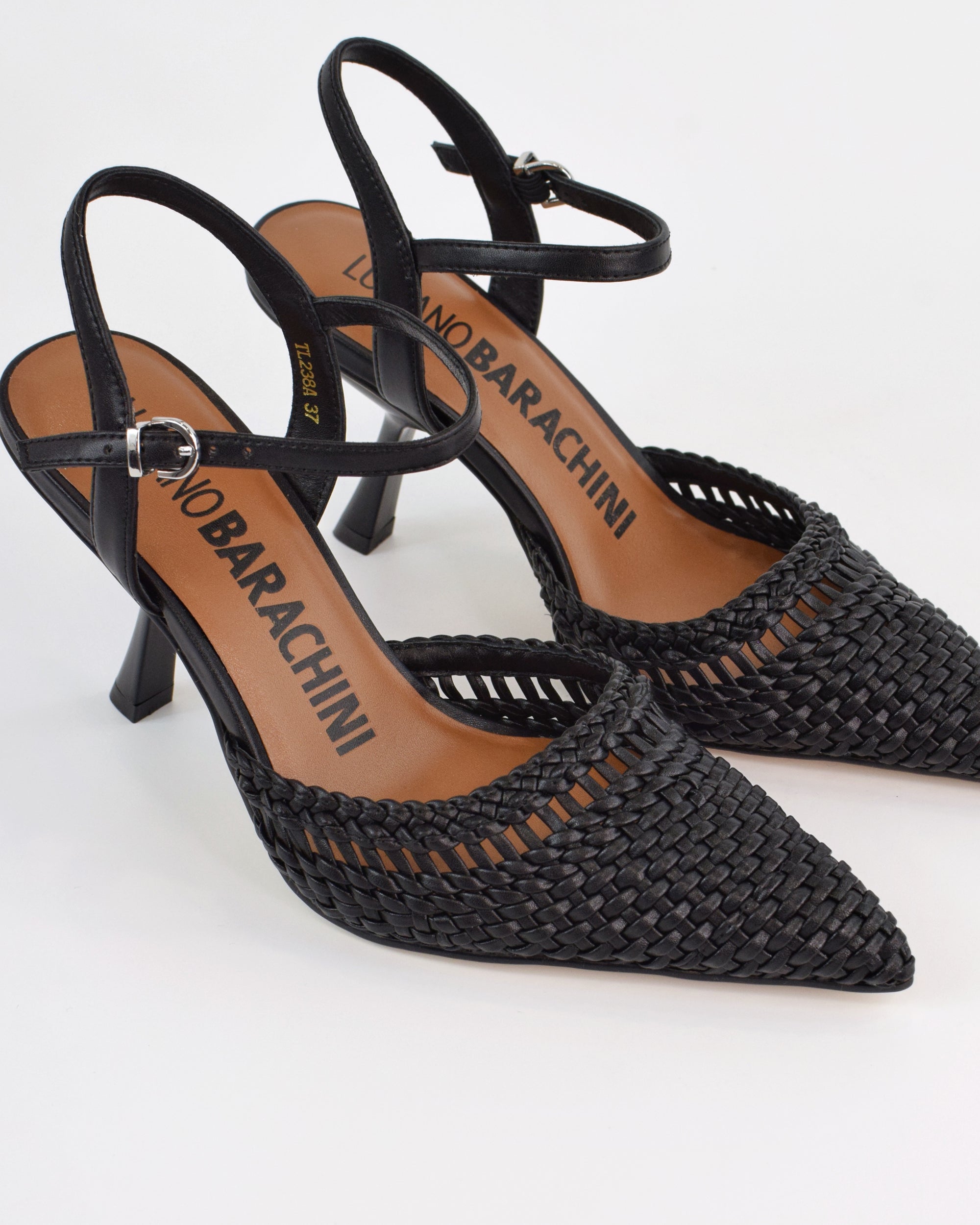 Slingback intrecciata con cinturino