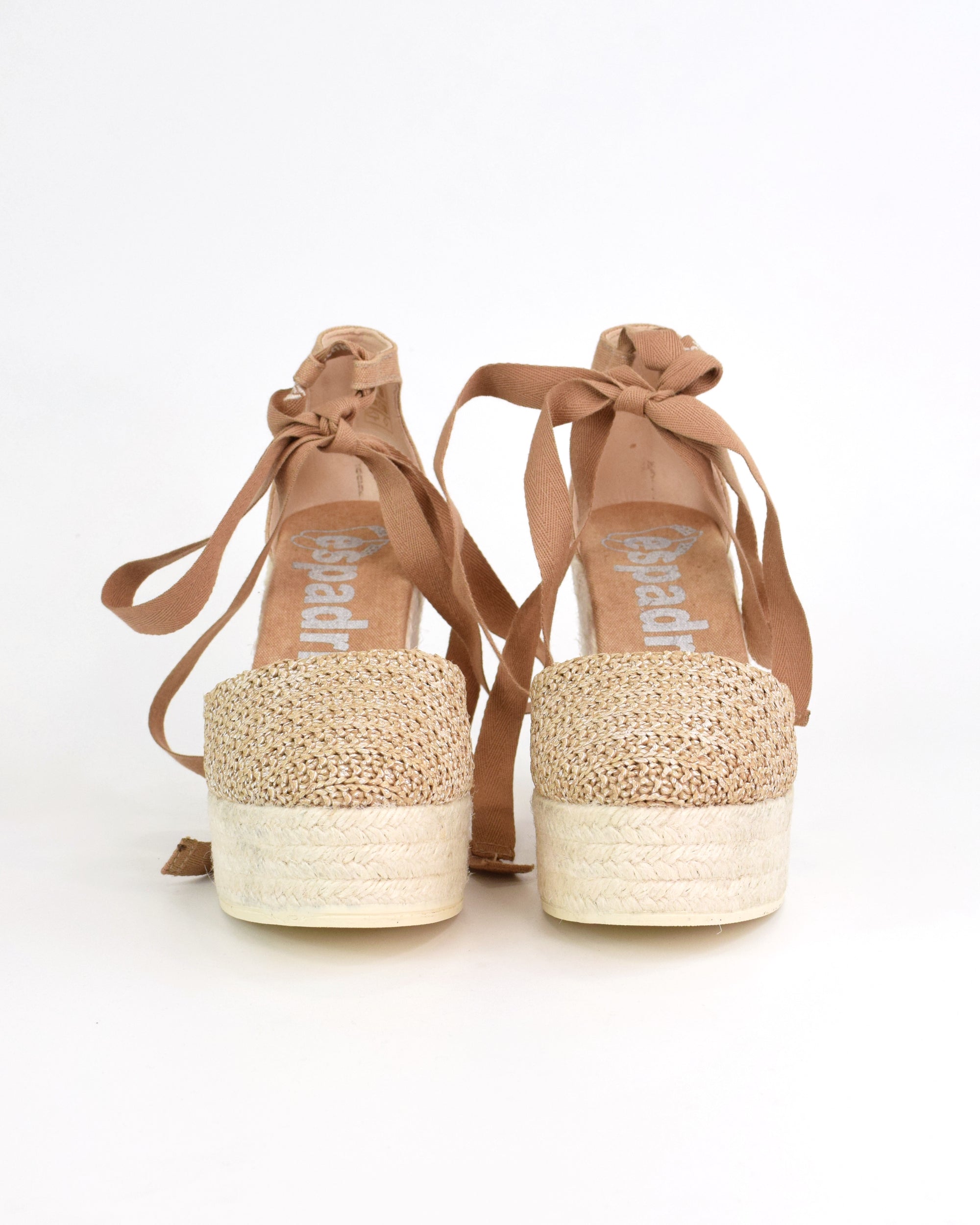 Espadrilles intrecciata con zeppa