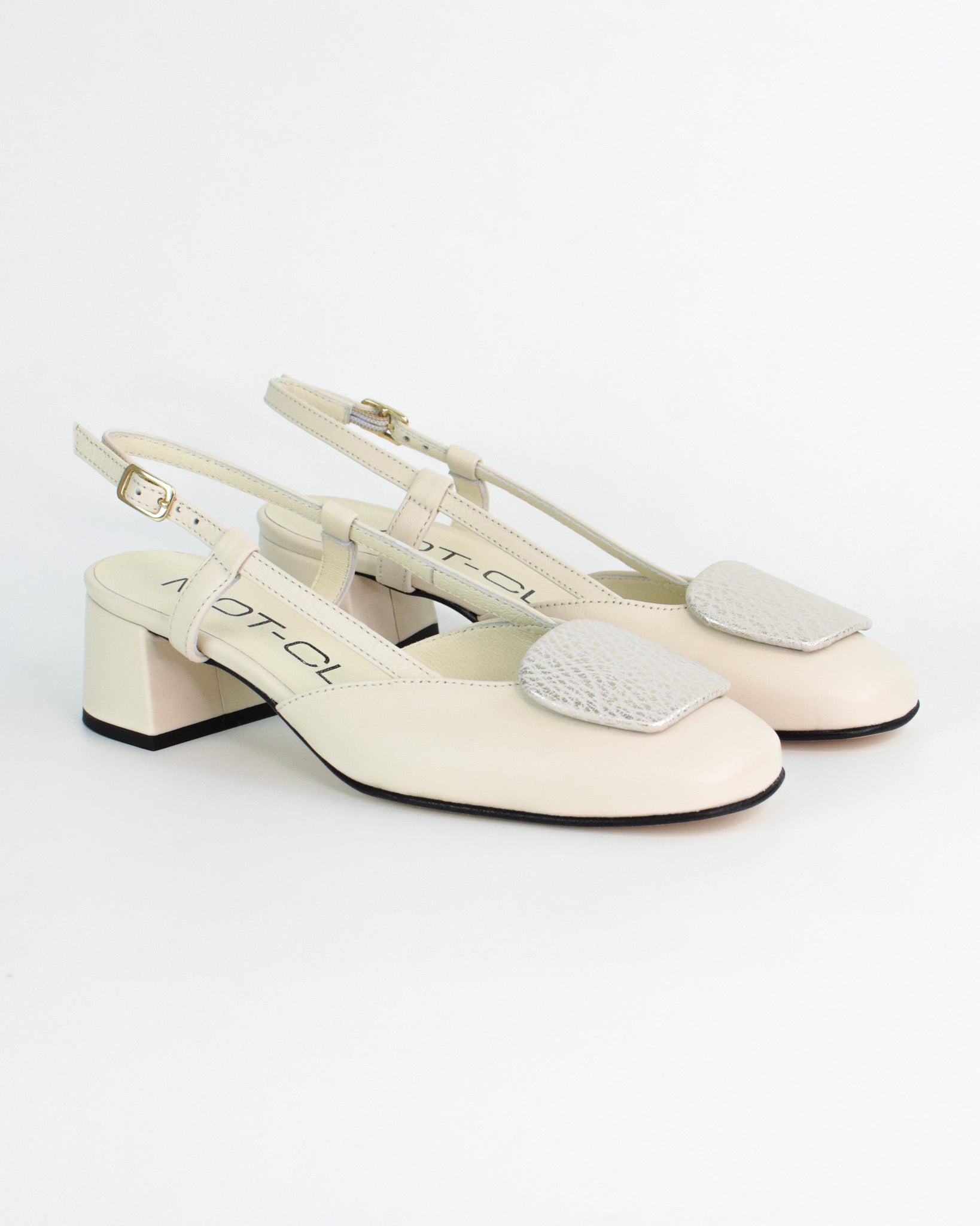 Slingback punta tonda