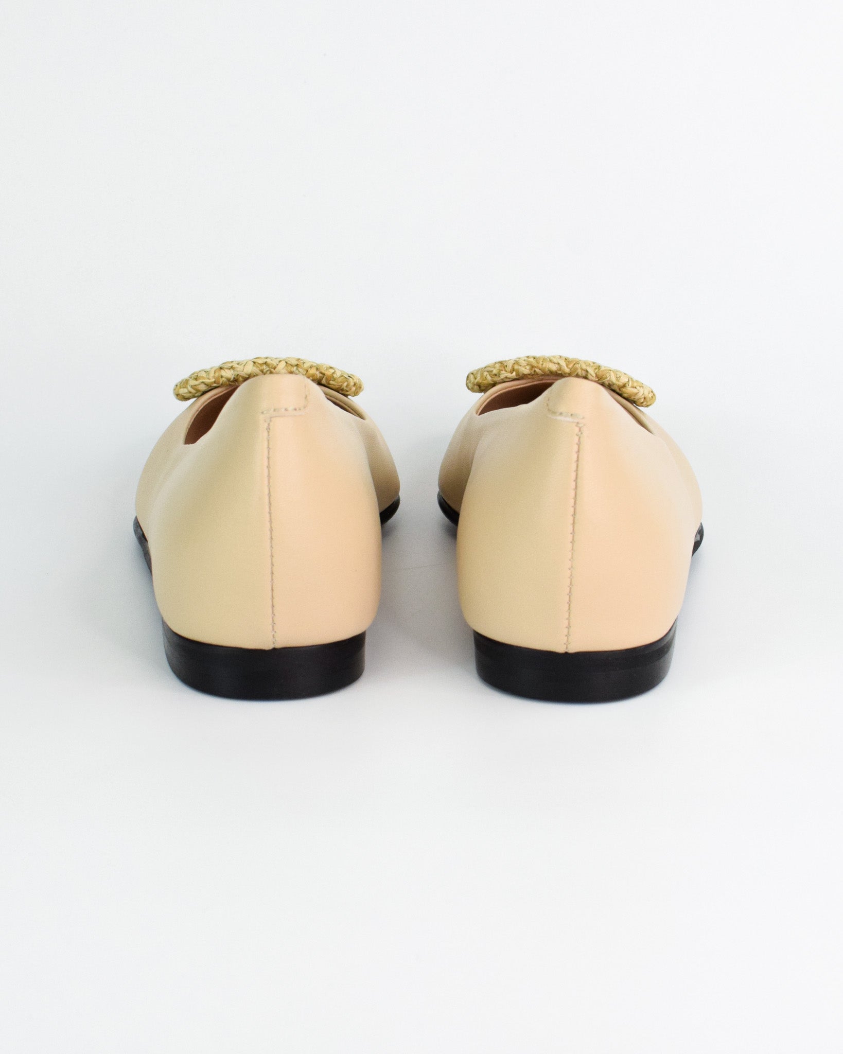 Ballerina con applicazione in rafia