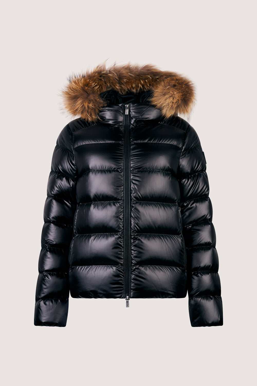 Giacca con cappuccio in pelliccia Lia