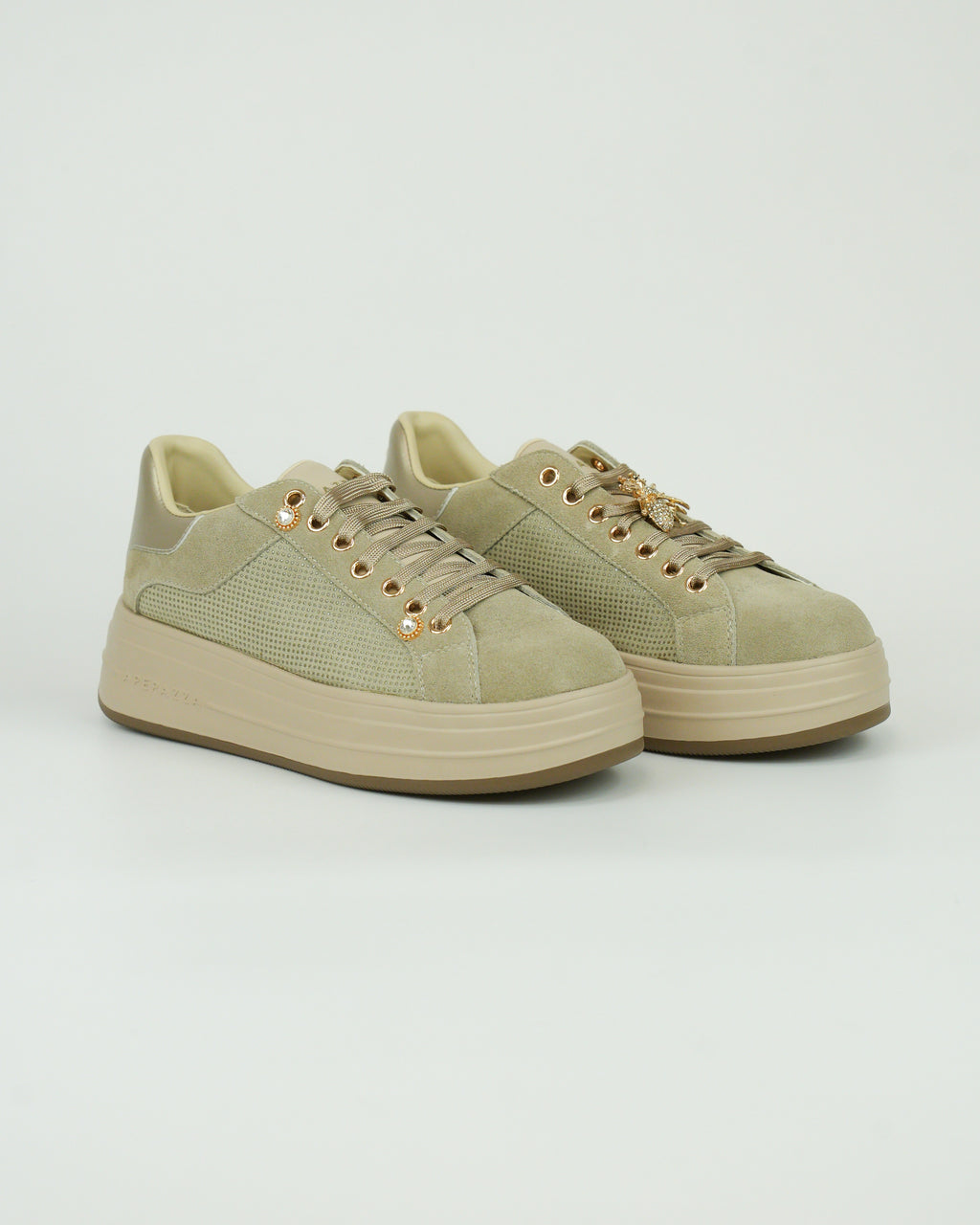 Sneaker Lifty15 platform con dettaglio gioiello