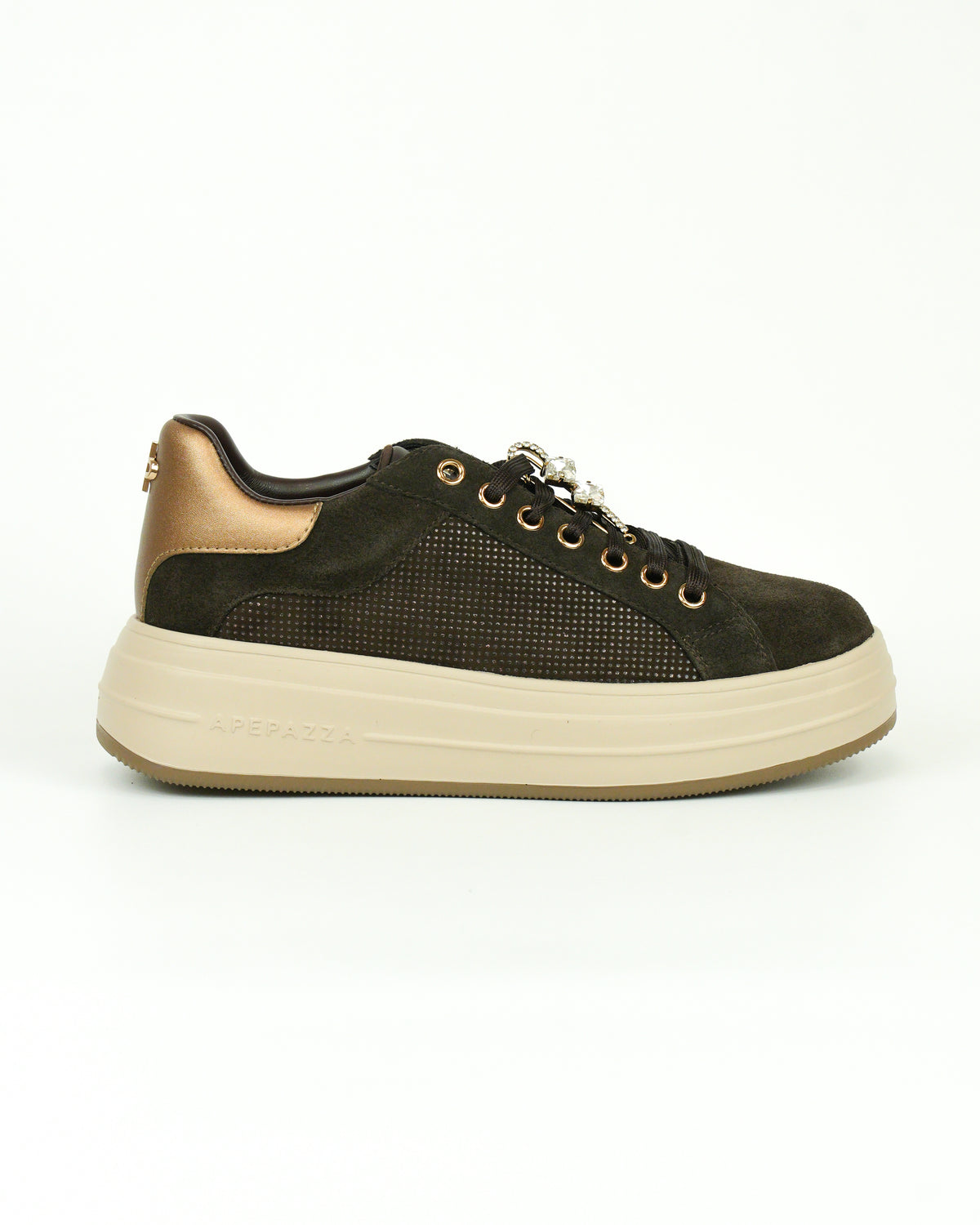 Sneaker Lifty15 platform con dettaglio gioiello