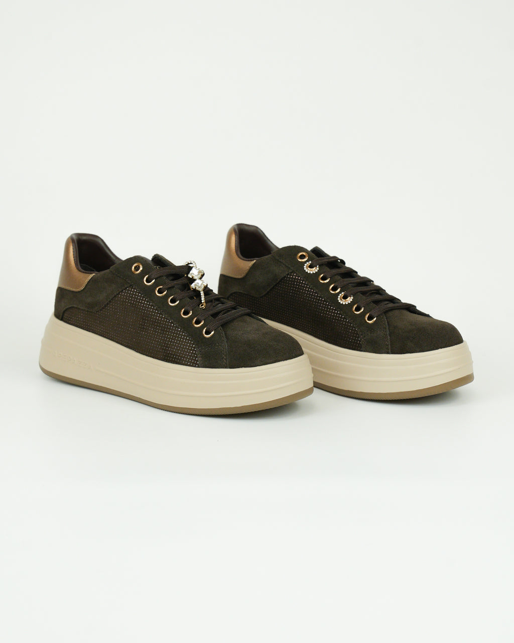 Sneaker Lifty15 platform con dettaglio gioiello