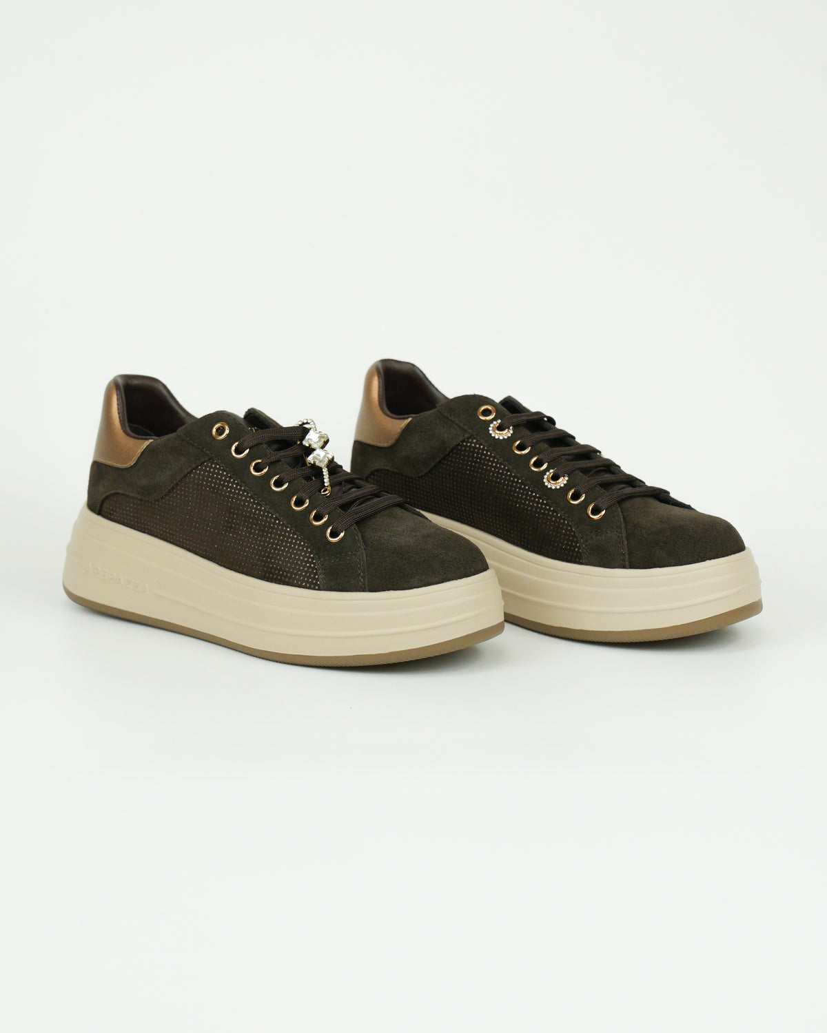 Sneaker Lifty15 platform con dettaglio gioiello