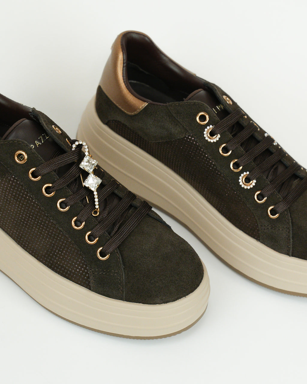 Sneaker Lifty15 platform con dettaglio gioiello