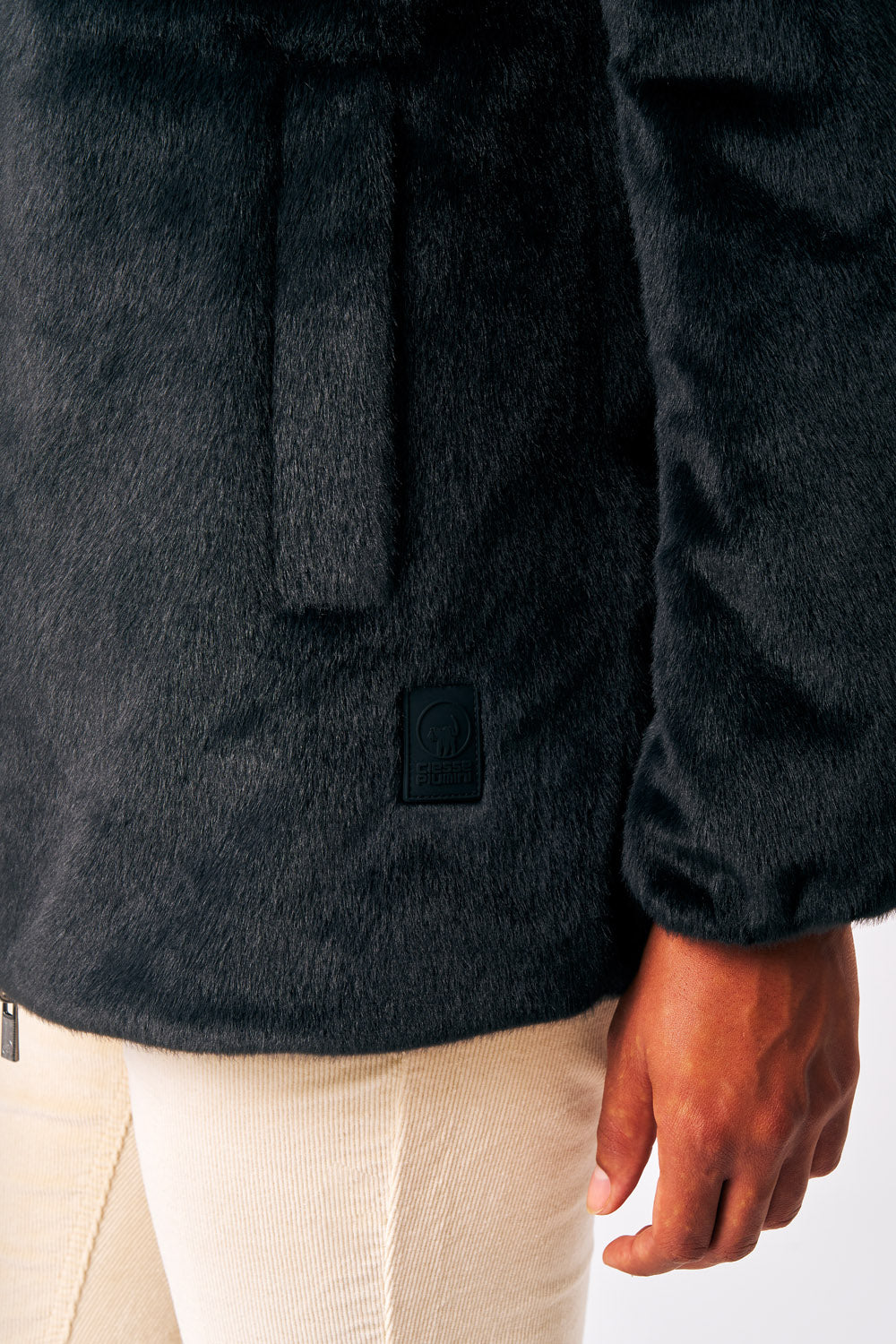 Cappotto reversibile in ecopelliccia Lucrezia