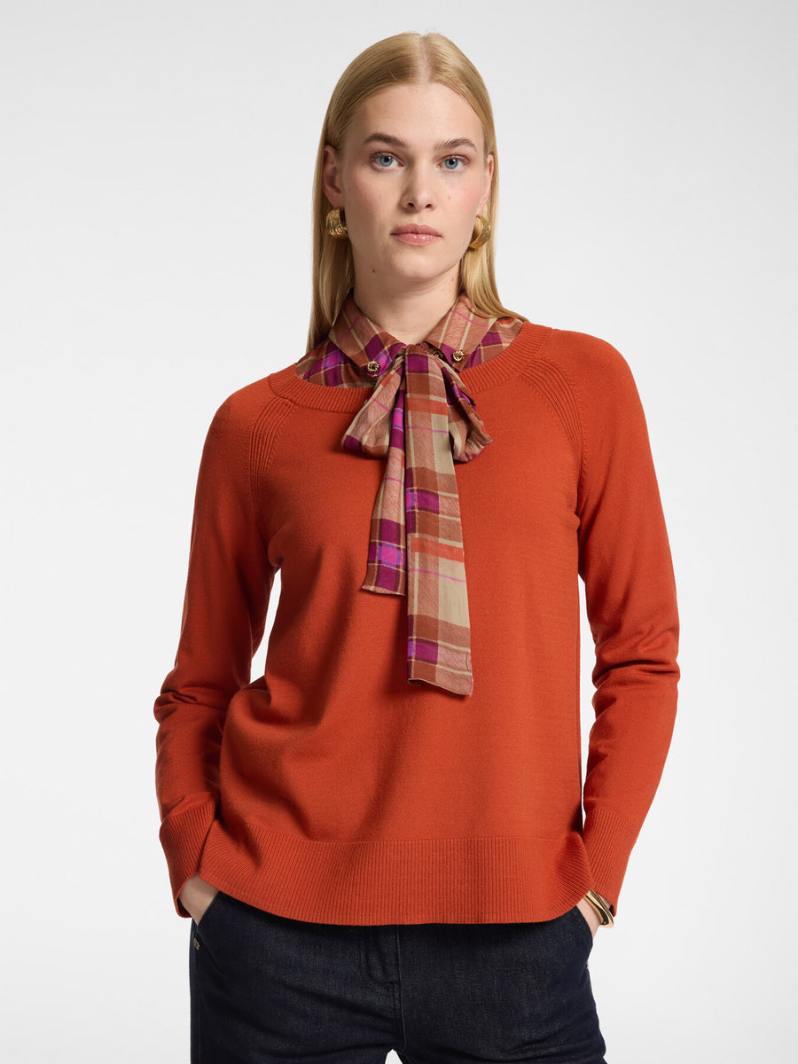 Maglia girocollo in viscosa