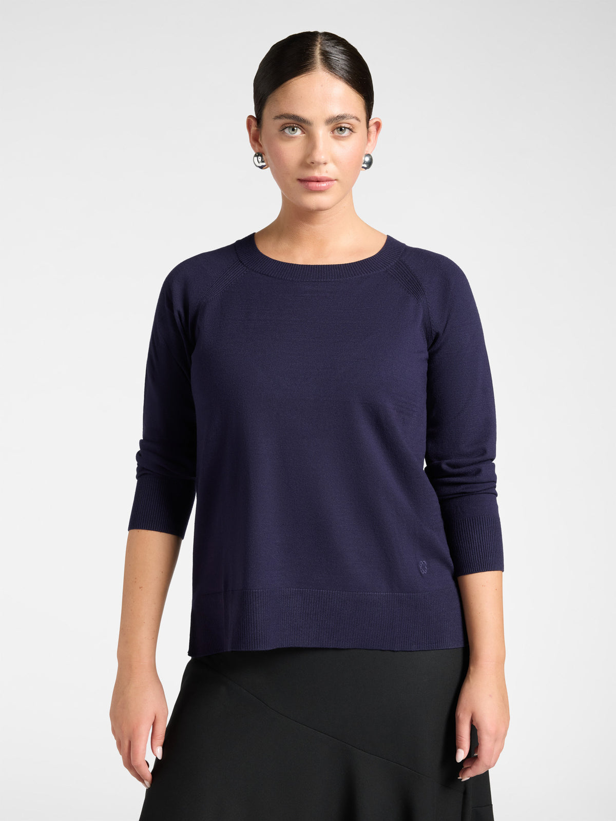 Maglia girocollo in viscosa