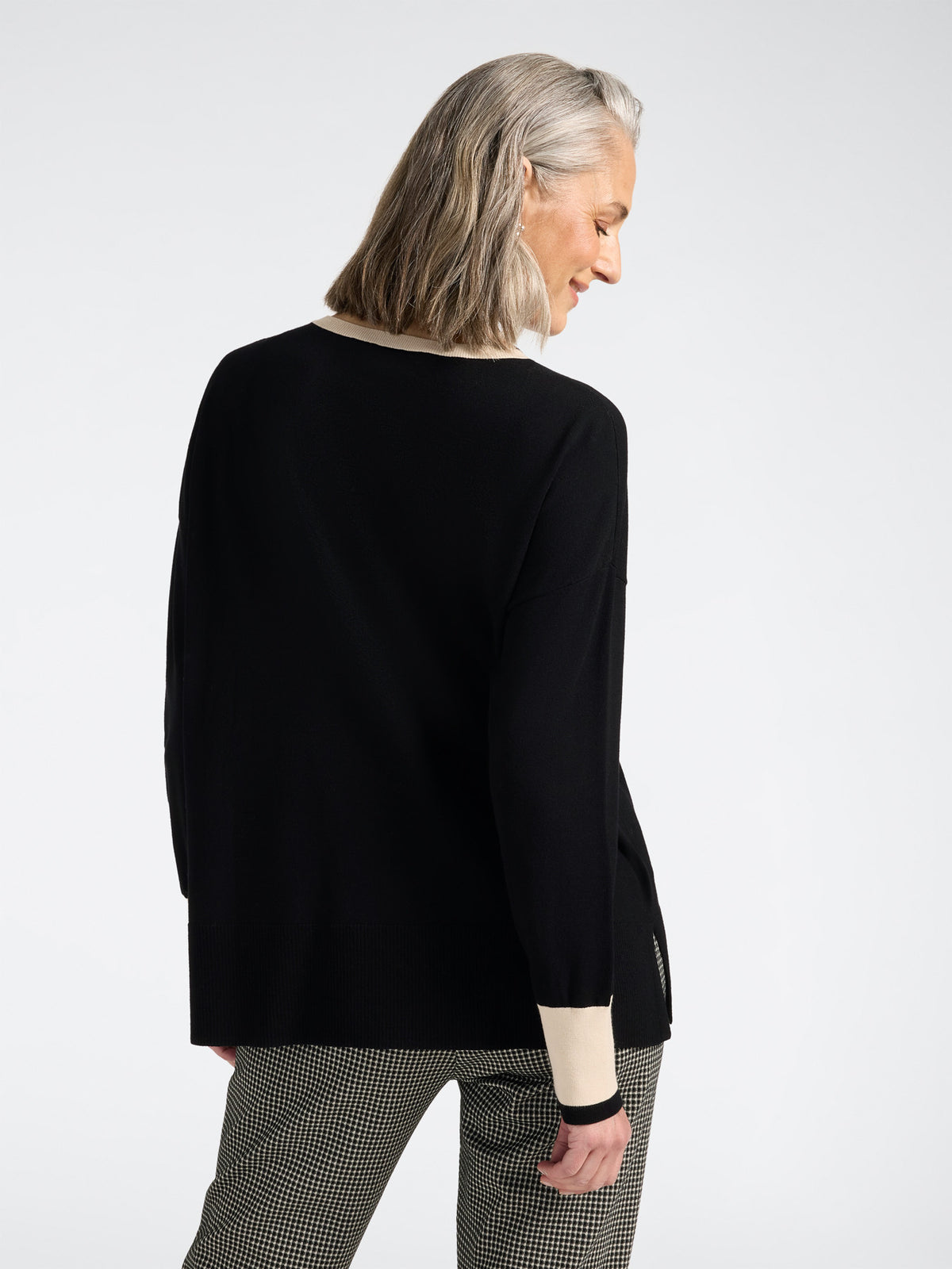 Maglia girocollo in viscosa