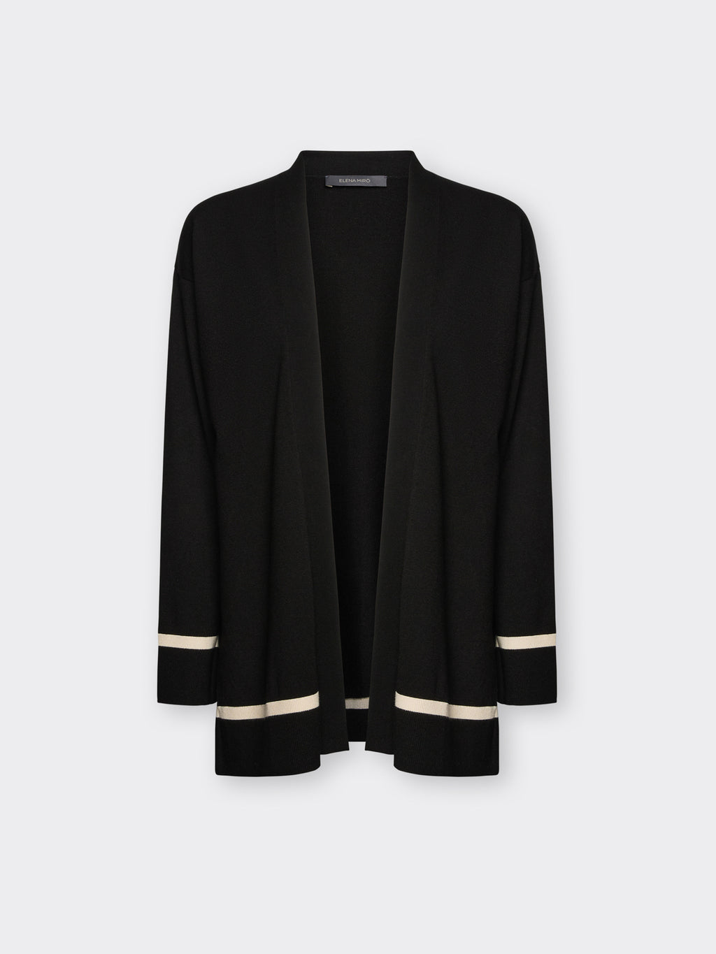 Cardigan in viscosa aperto