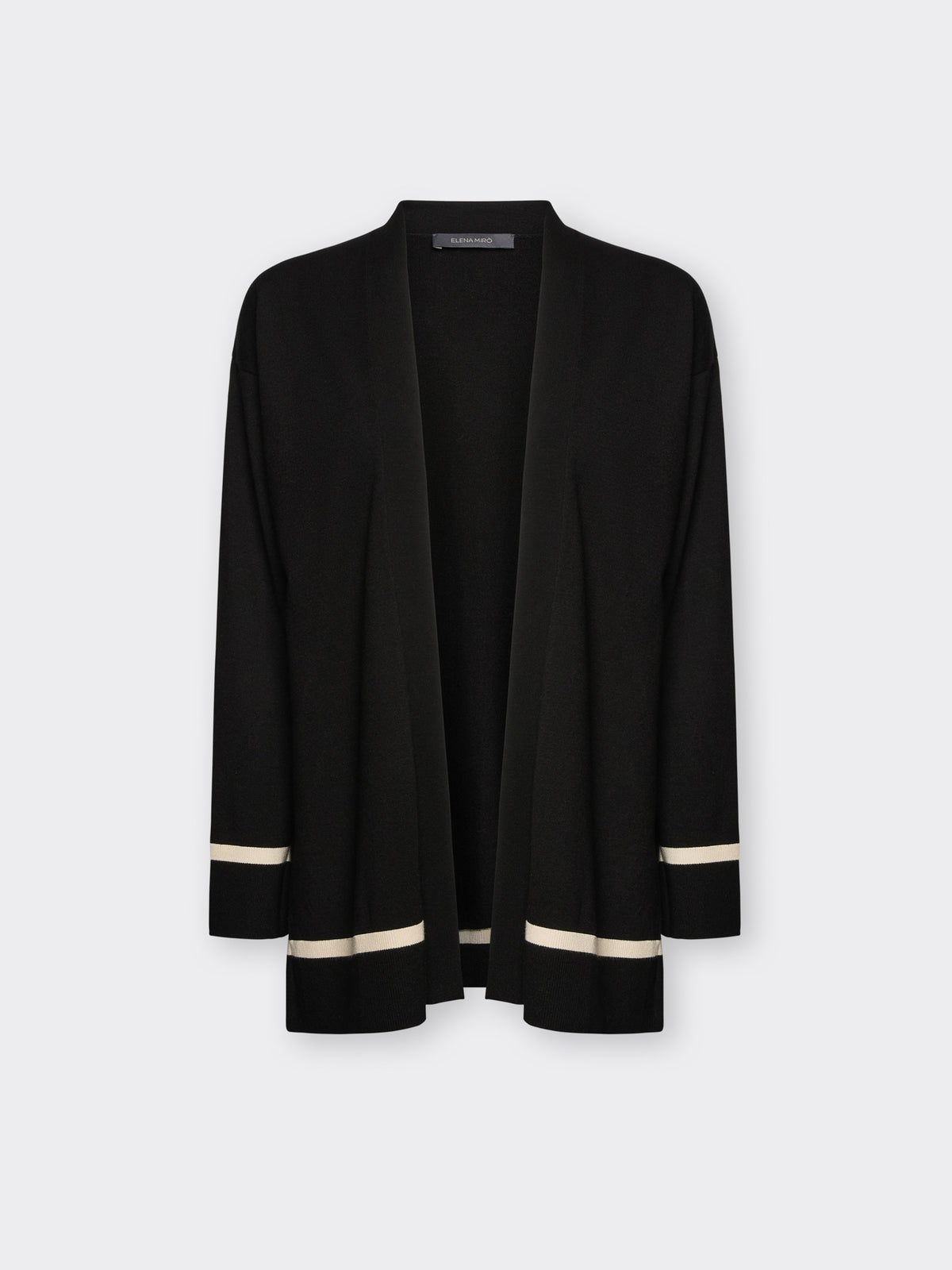 Cardigan in viscosa aperto