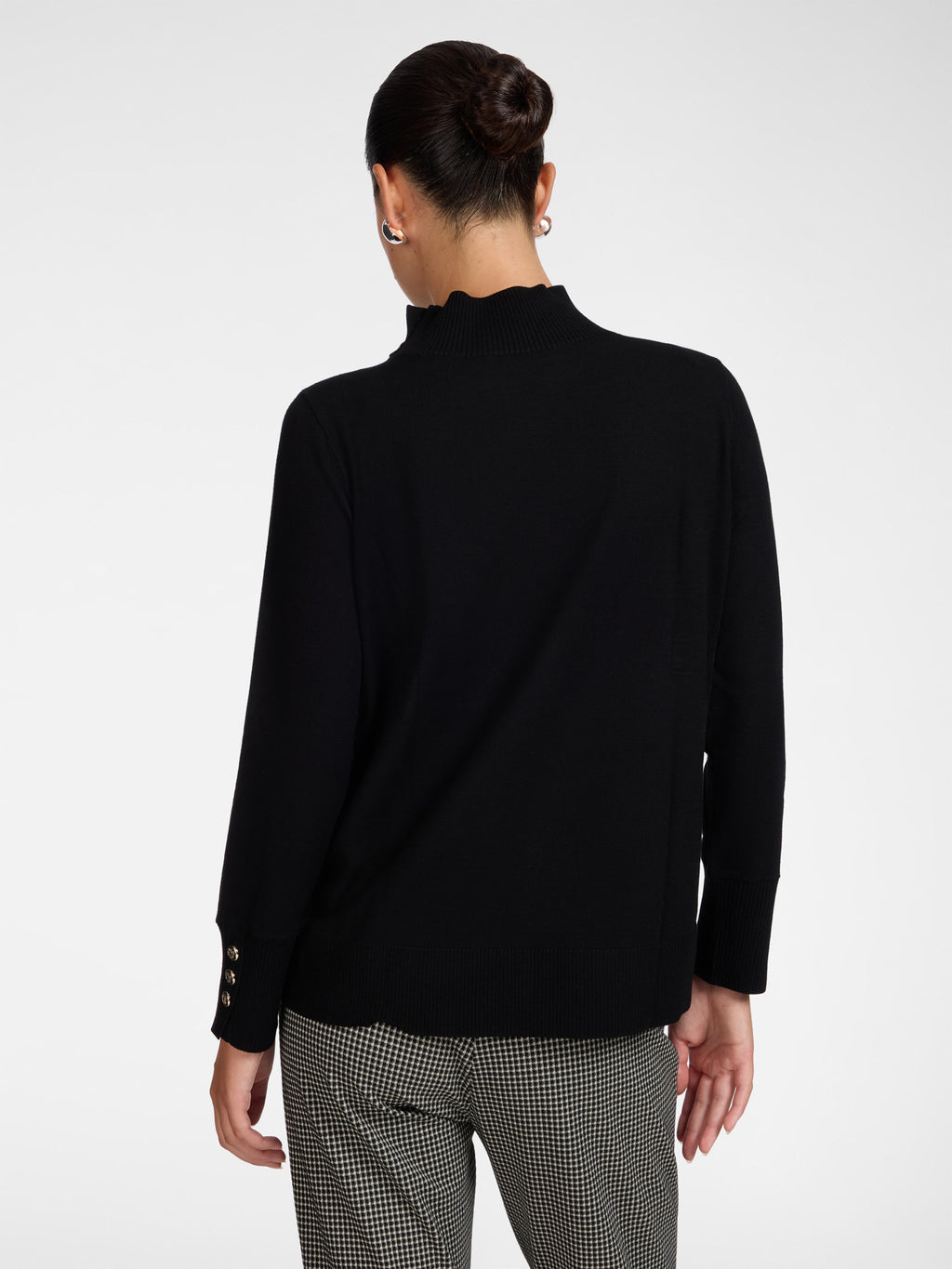 Maglia in viscosa con bottoni