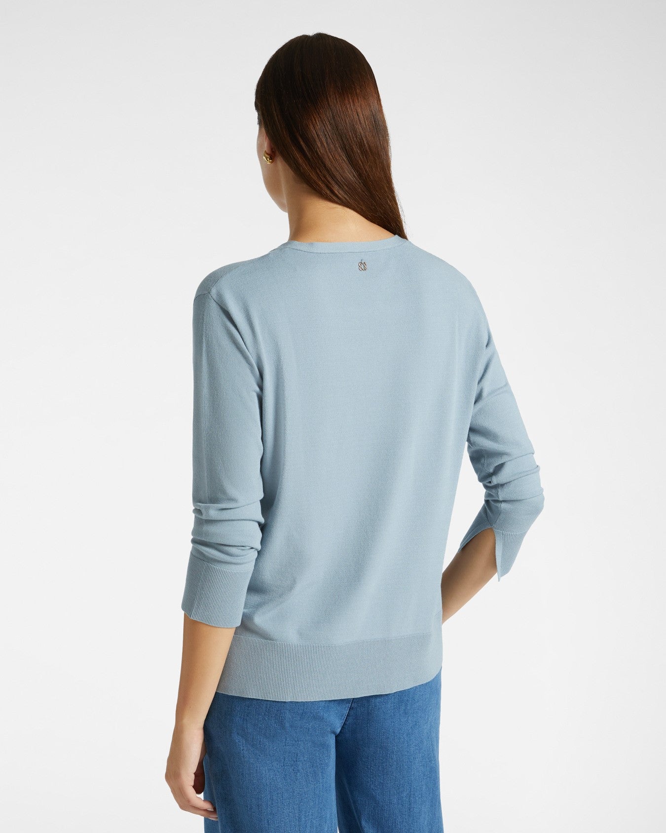 Maglia V neck in viscosa