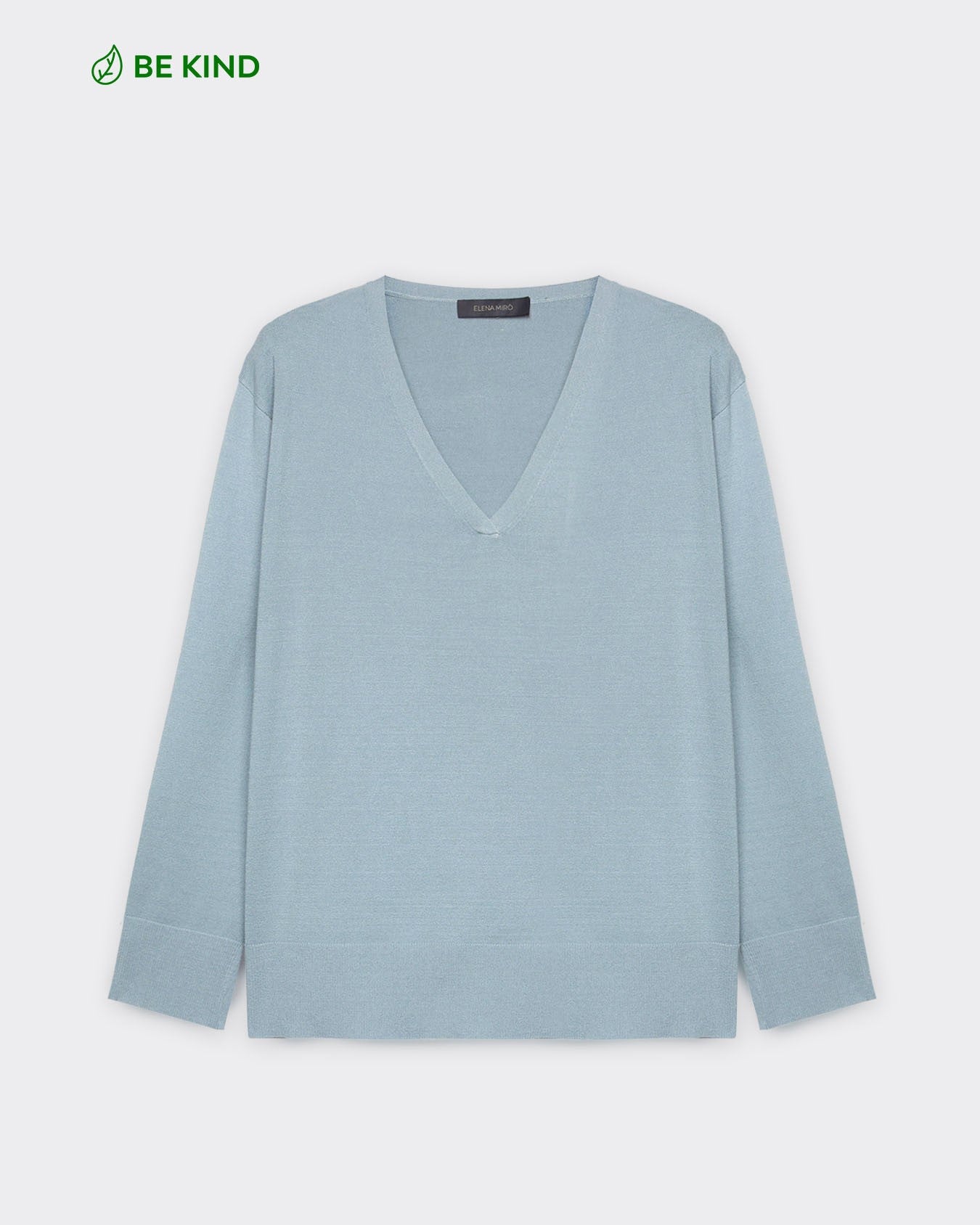 Maglia V neck in viscosa