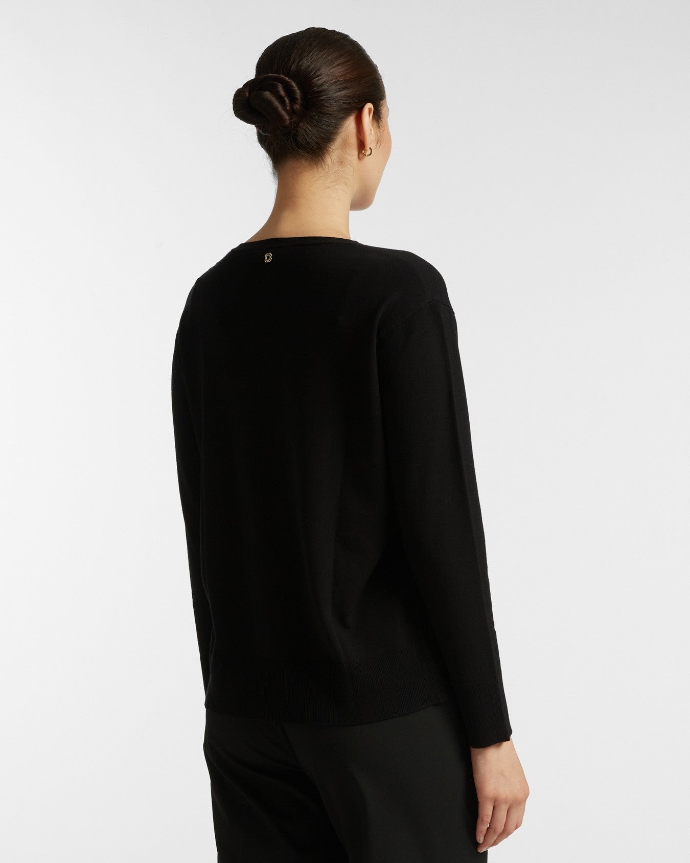 Maglia V neck in viscosa