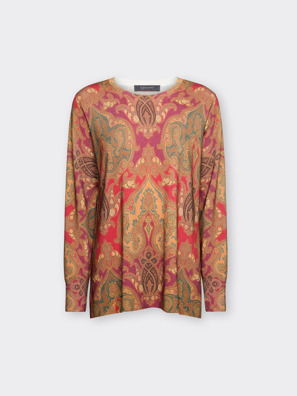 Maglia girocollo stampata