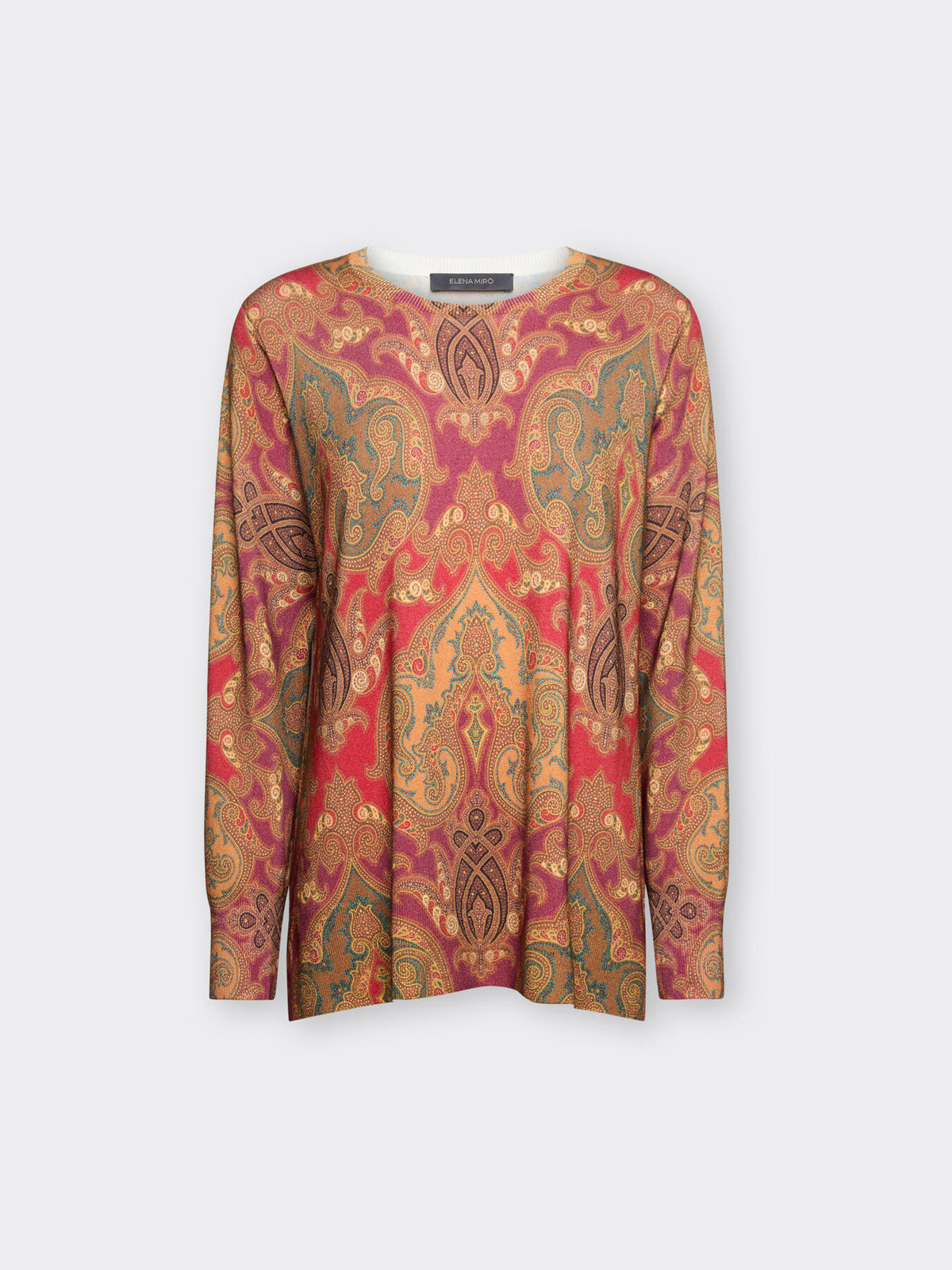 Maglia girocollo stampata