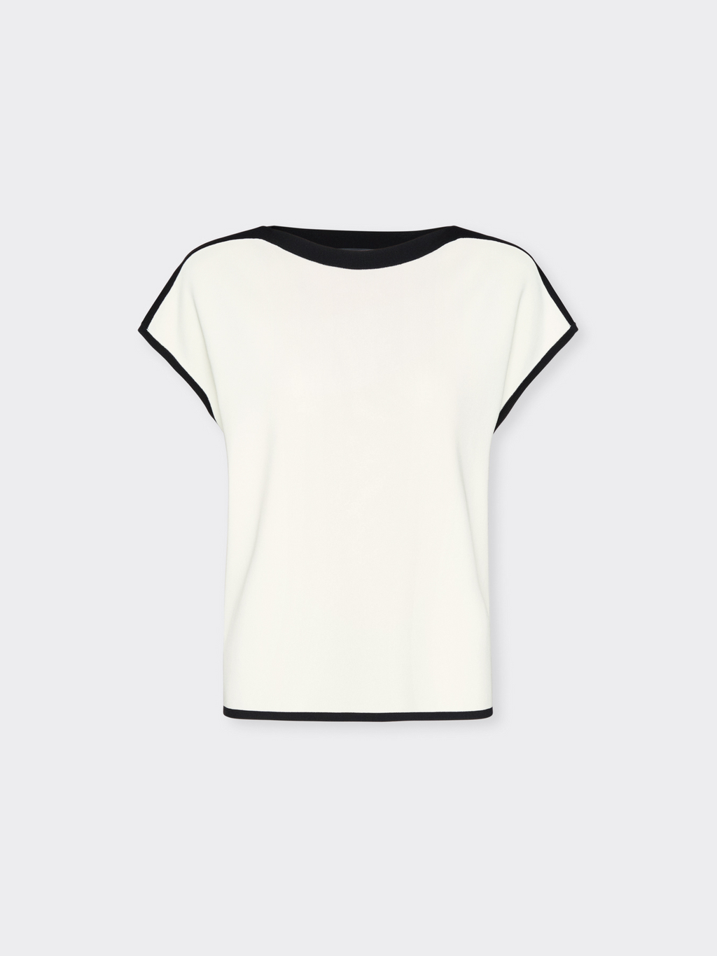 Maglia maniche corte con scollo barchetta