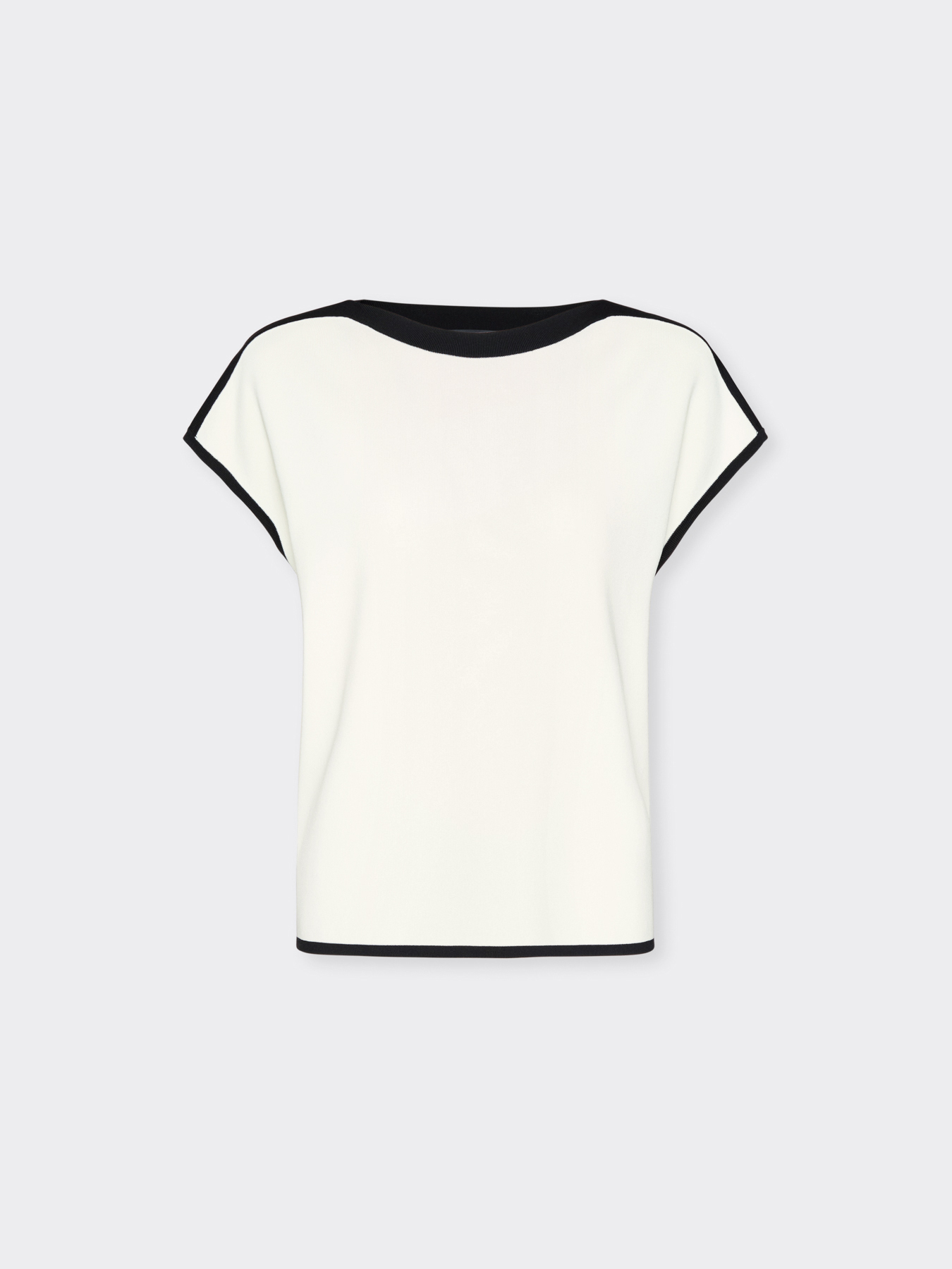 Maglia maniche corte con scollo barchetta