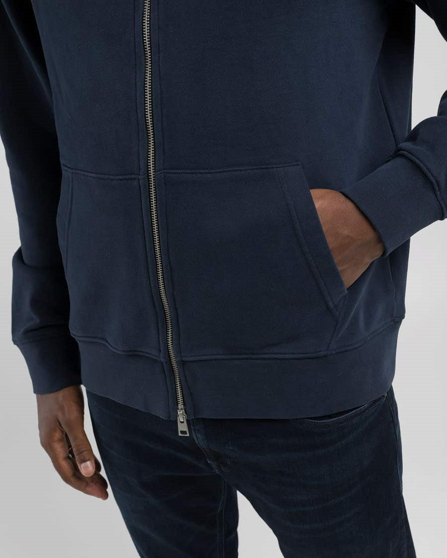 Felpa full-zip a collo alto