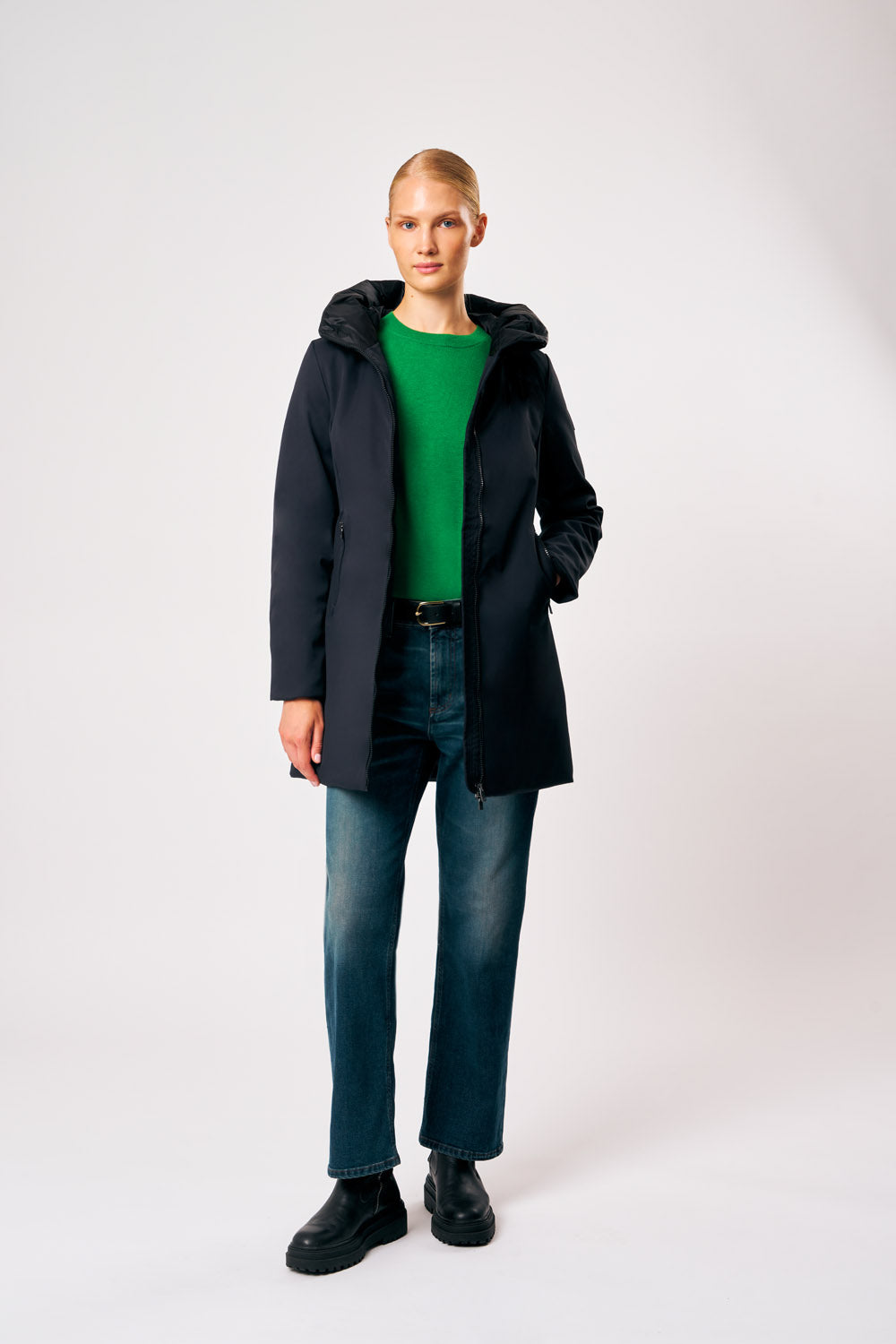 Giacca softshell lunga con cappuccio Mire 4.0