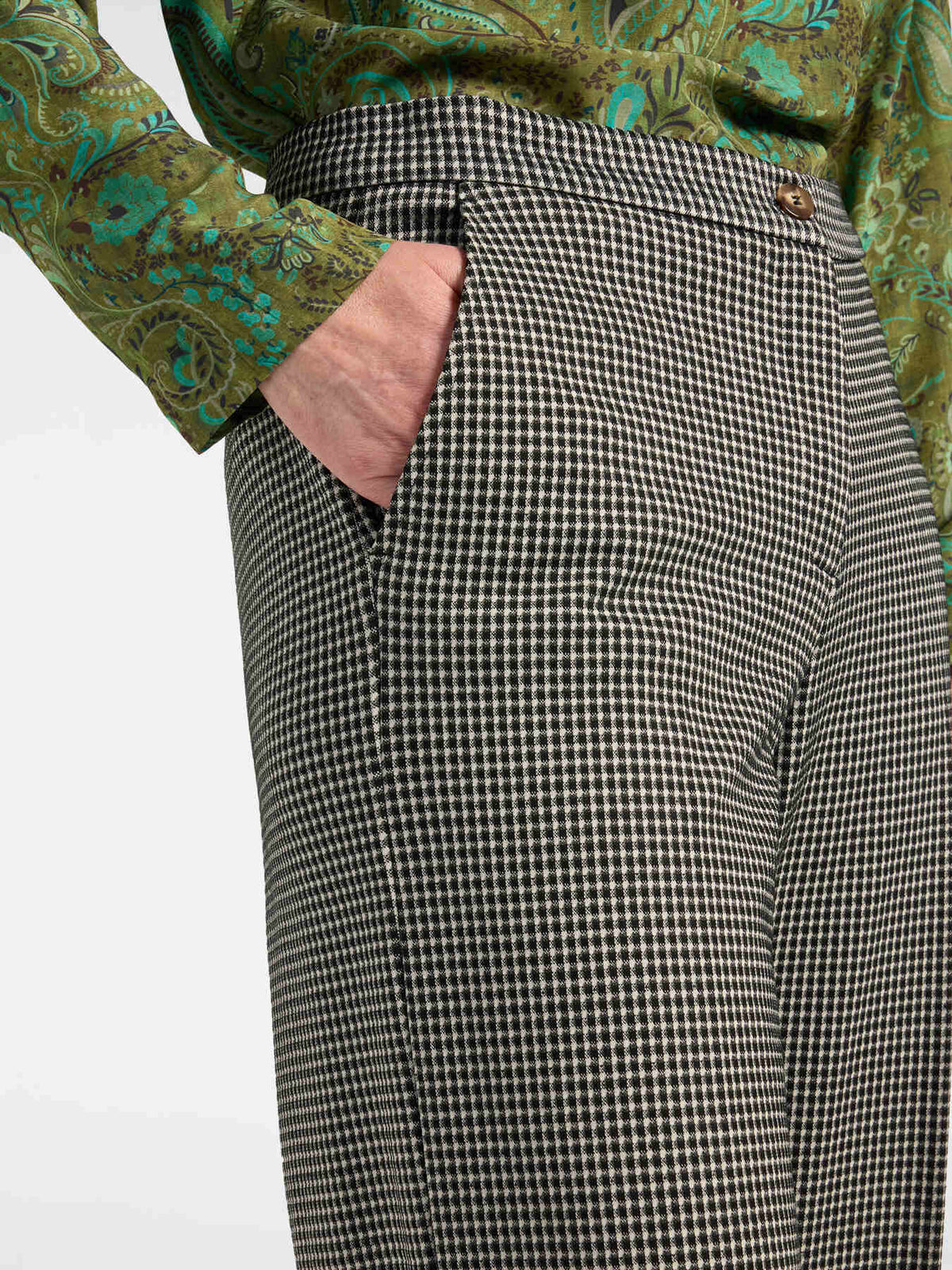 Pantaloni cropped Vichy