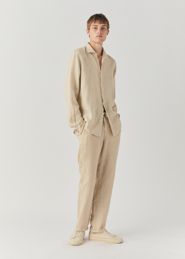 Camicia Pierce Riviera in Lino Dyed