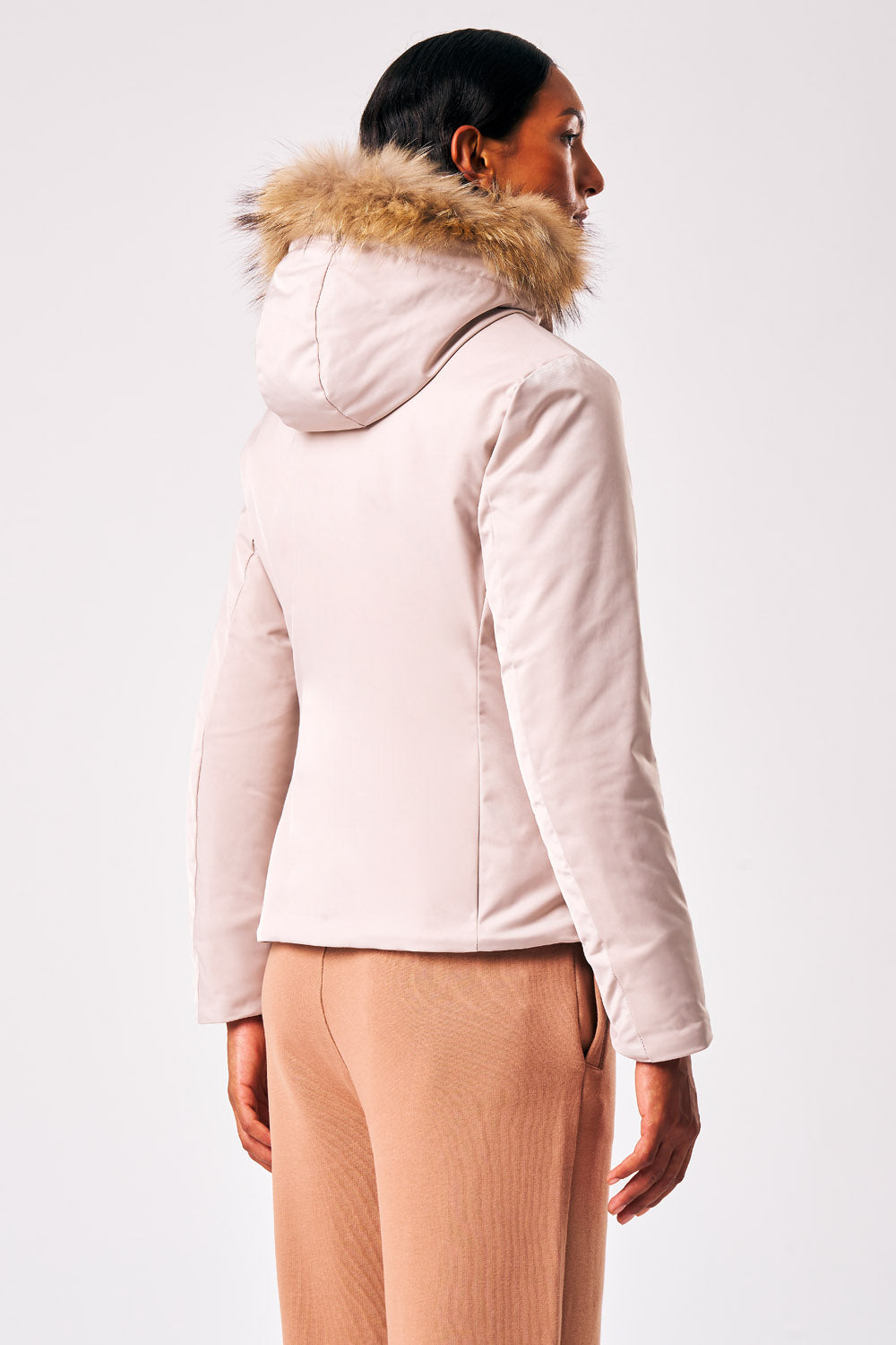 Cappotto lungo con pelliccia Piroska