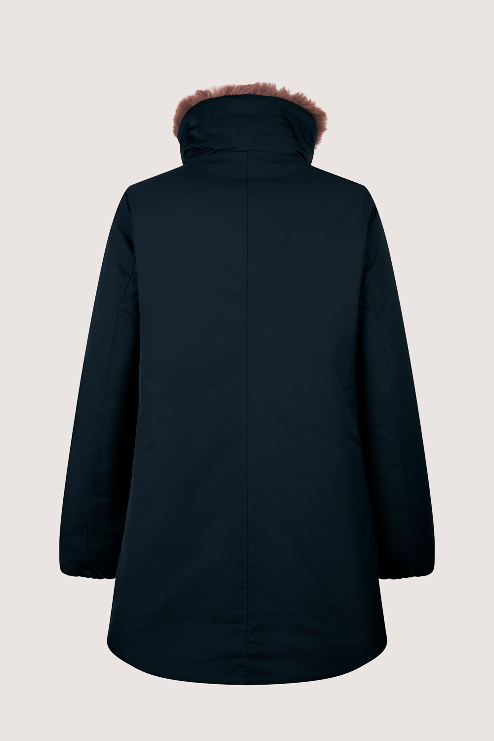 Cappotto lungo con pelliccia Piroska