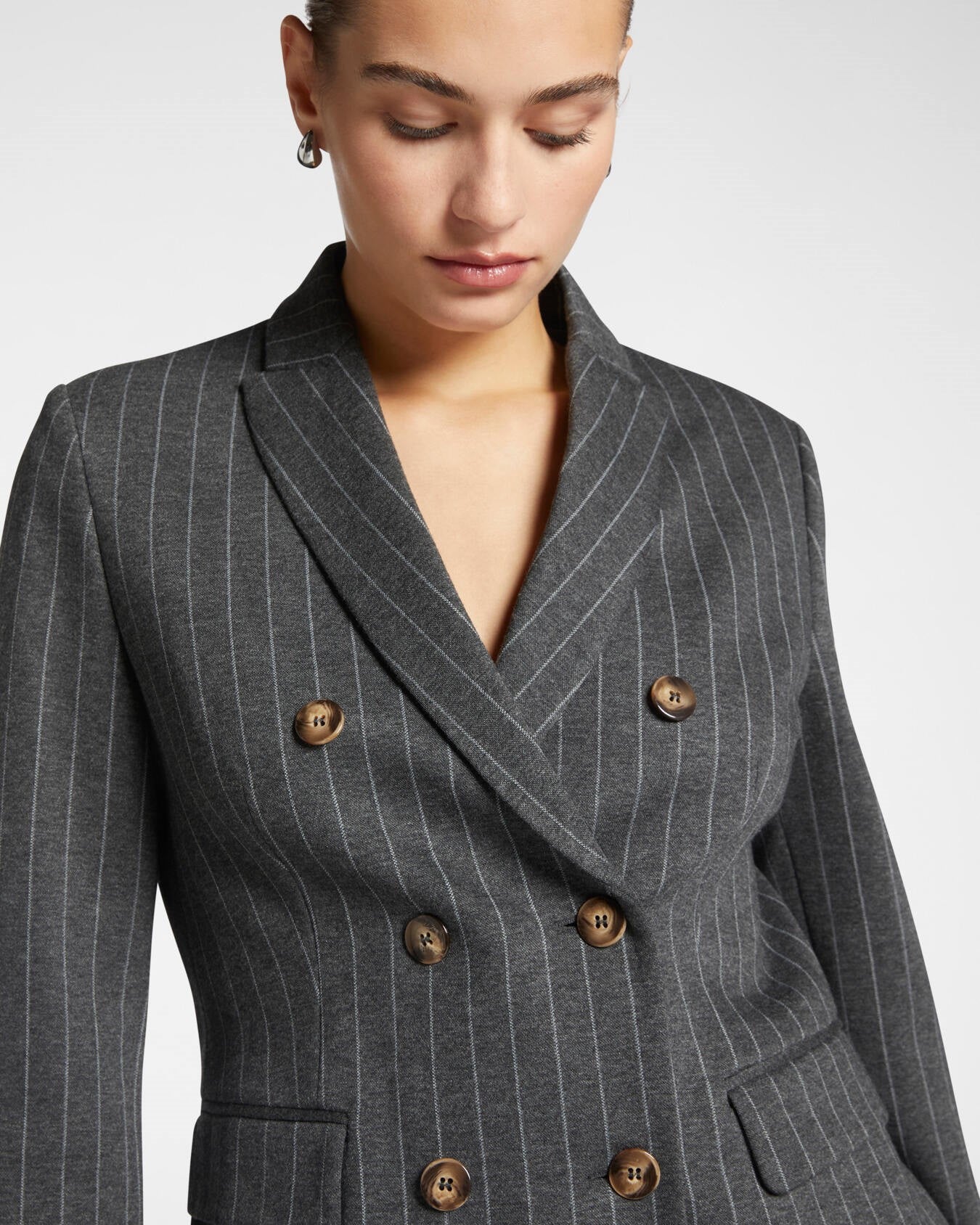 Blazer gessato doppio petto