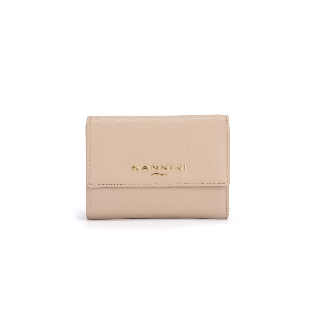 Portafogli in pelle medio con zip e clip Wallis-X