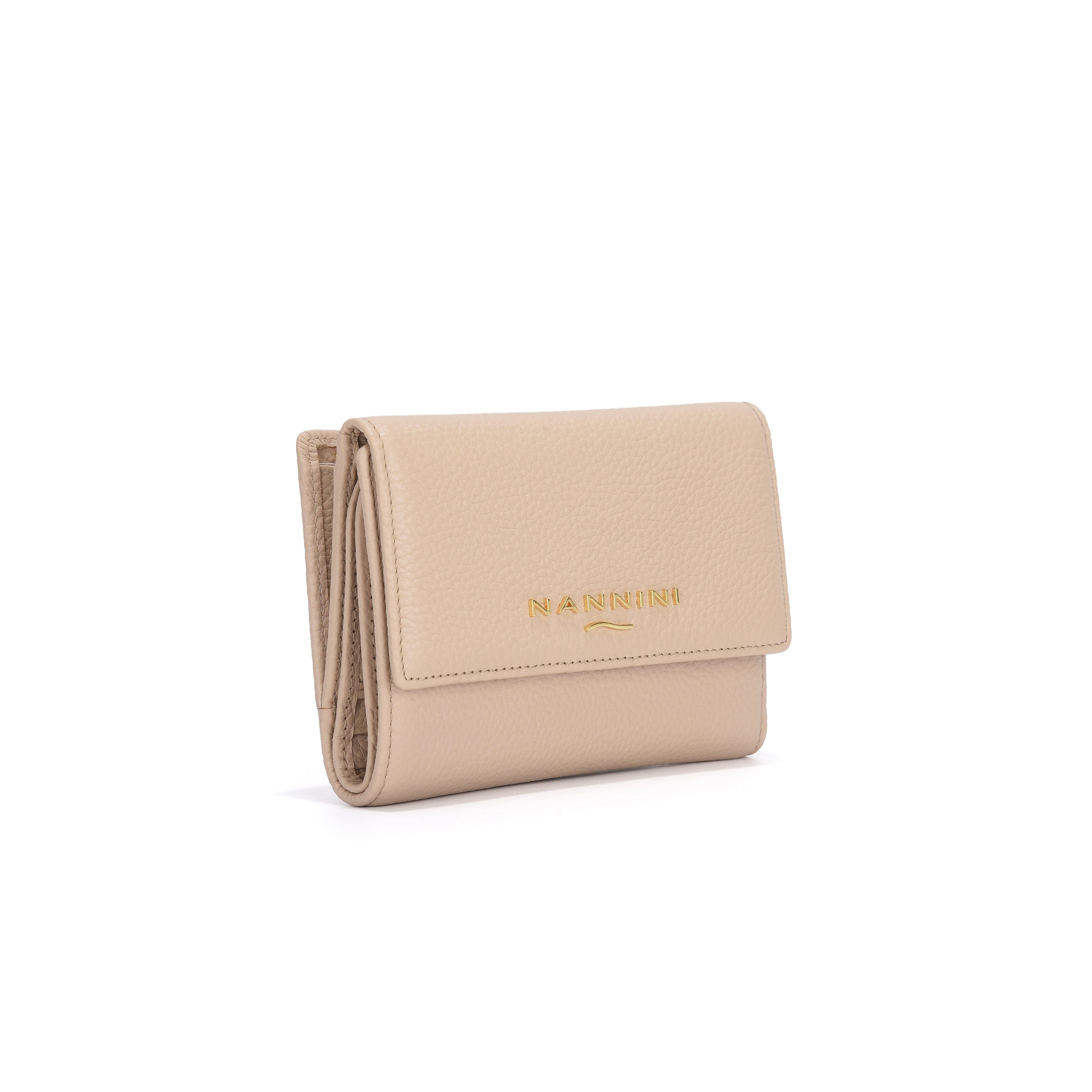 Portafogli in pelle medio con zip e clip Wallis-X