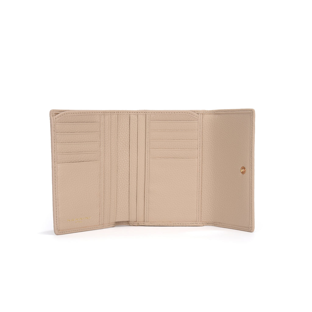 Portafogli in pelle medio con zip e clip Wallis-X