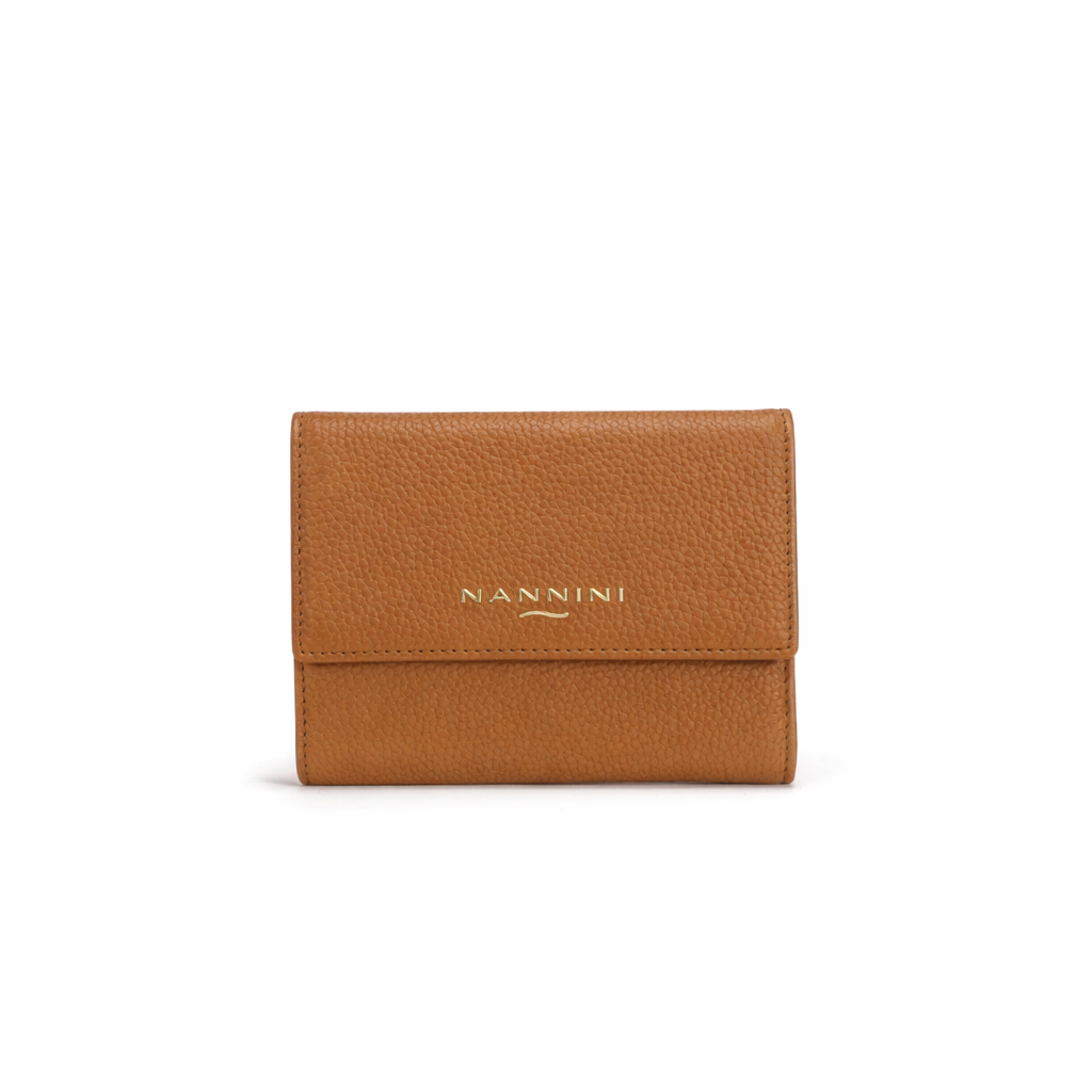 Portafogli in pelle medio con zip e clip Wallis-X