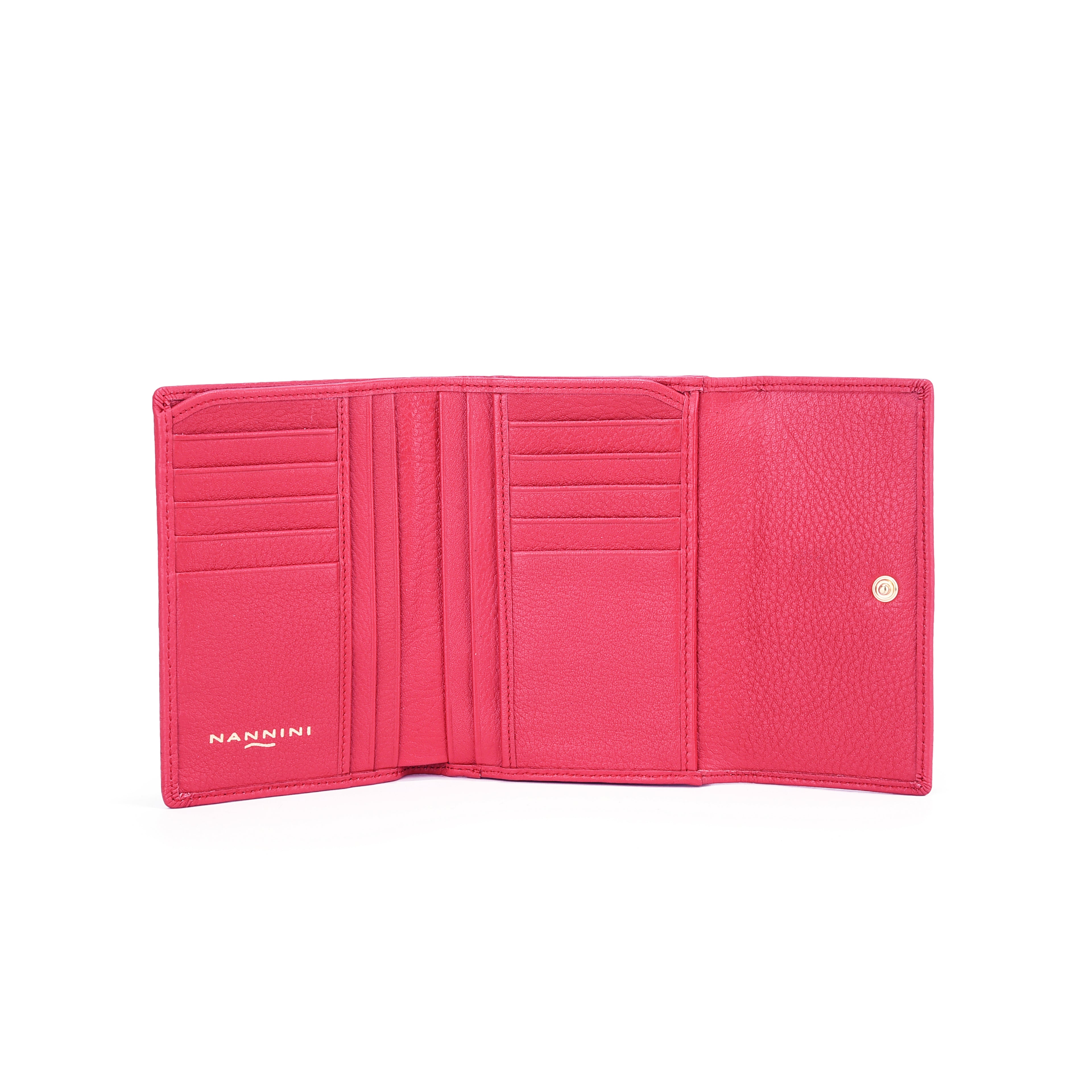Portafogli in pelle medio con zip e clip Wallis-X