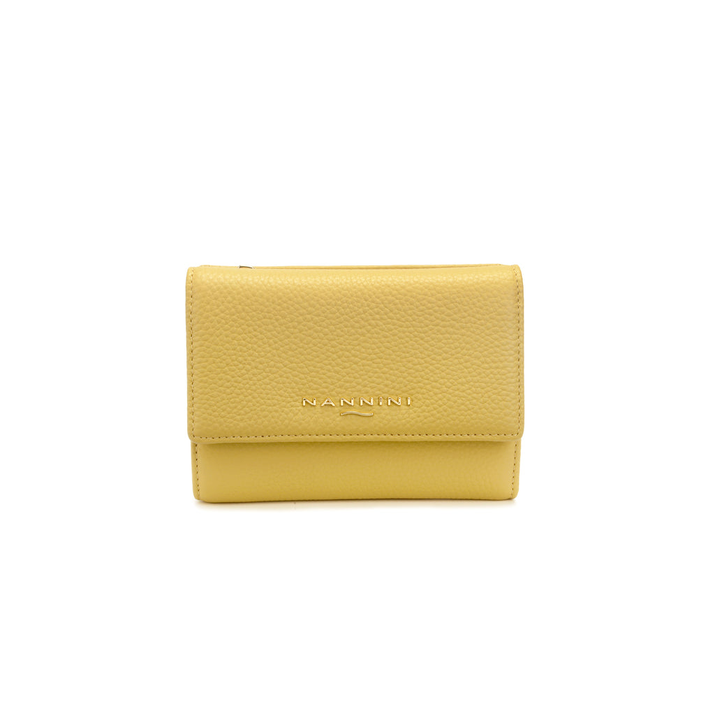 Portafogli in pelle medio con zip e clip Wallis-X