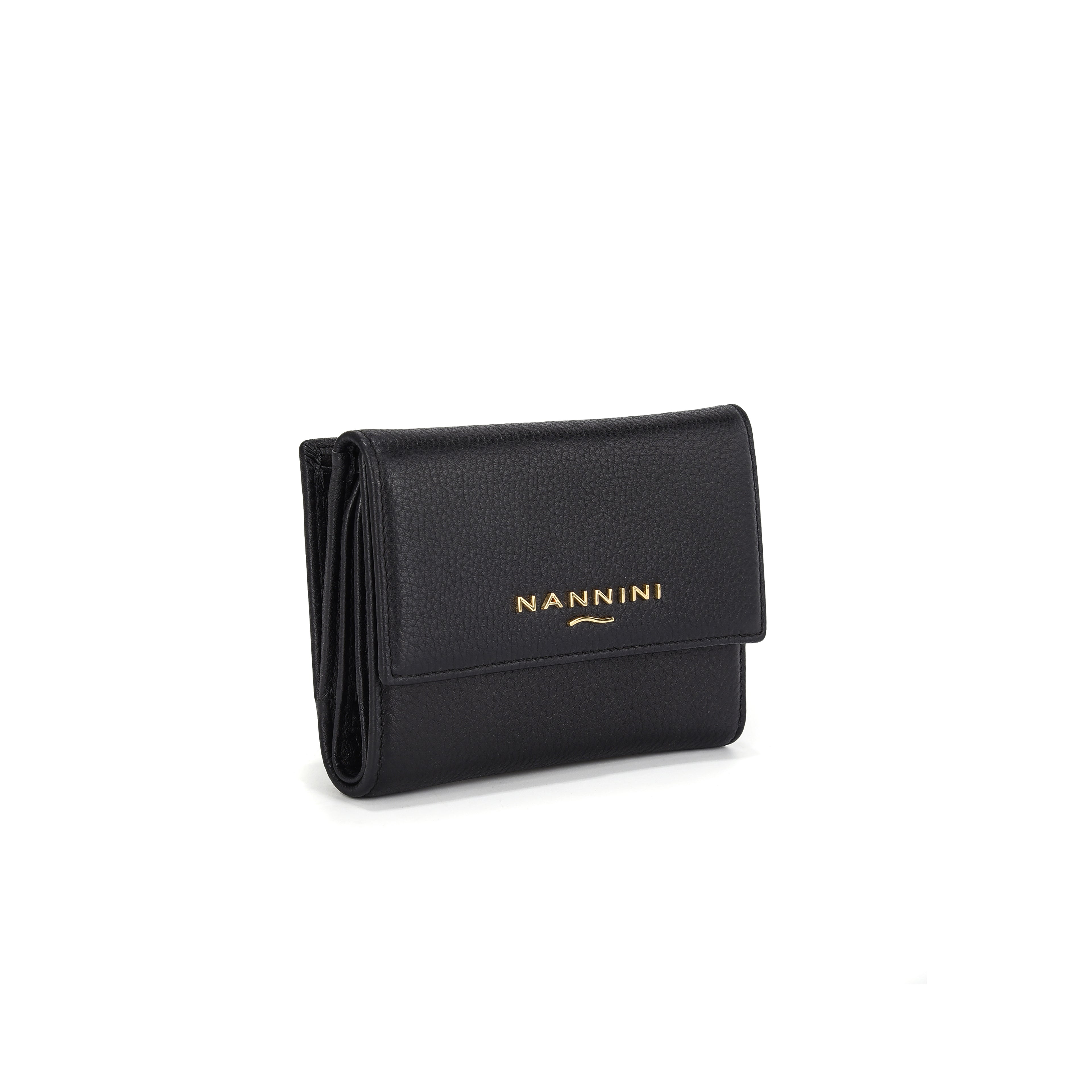 Portafogli in pelle medio con zip e clip Wallis-X