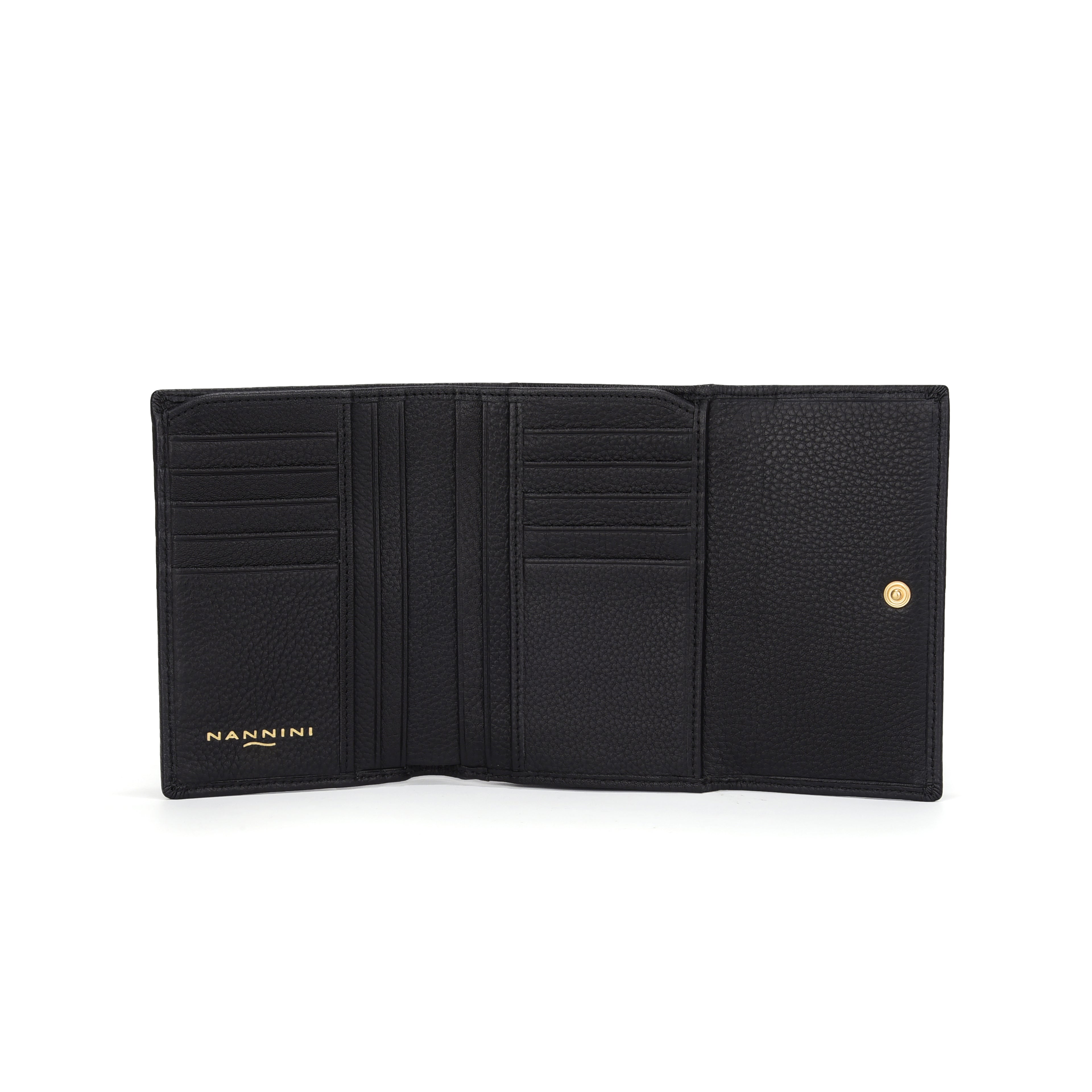 Portafogli in pelle medio con zip e clip Wallis-X