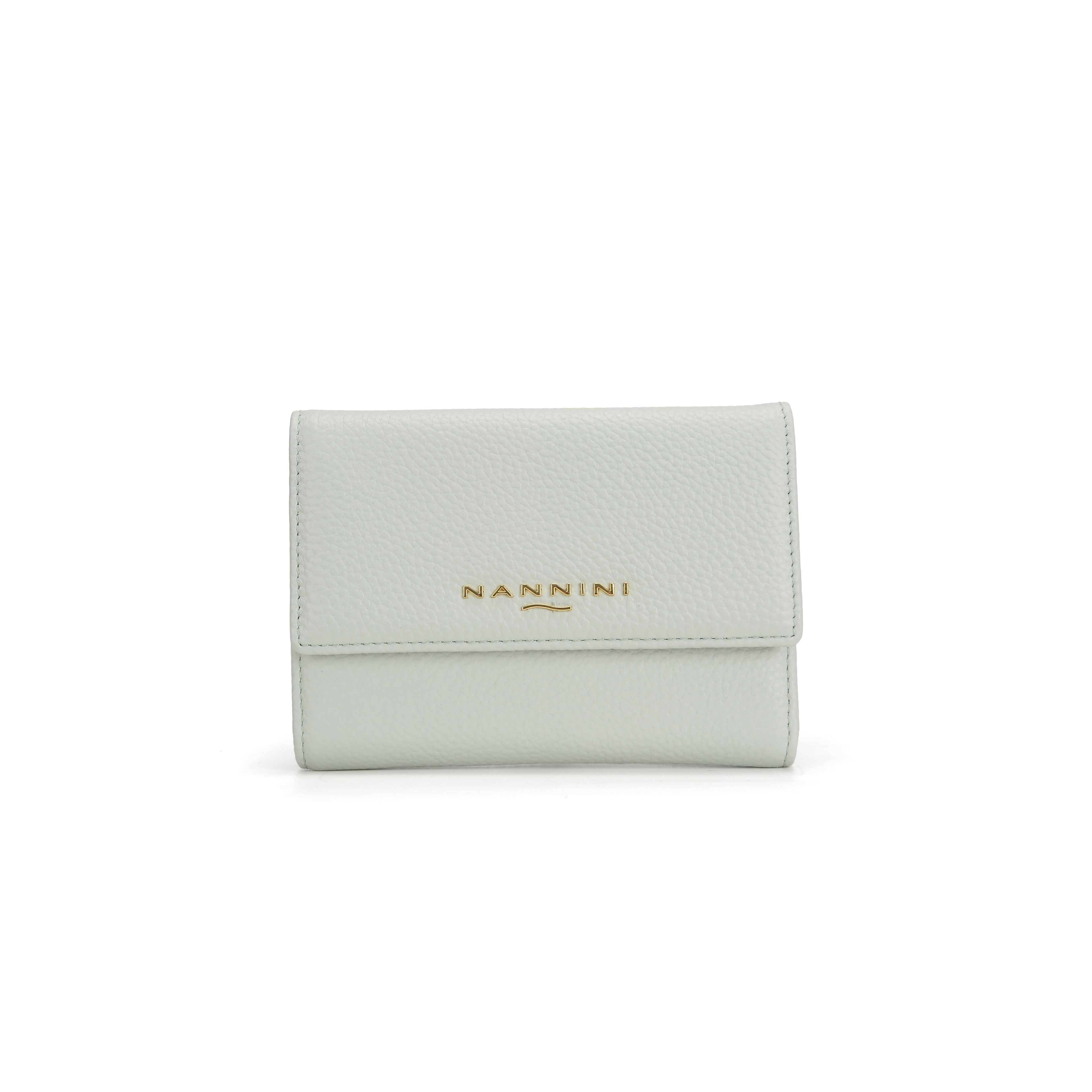 Portafogli in pelle medio con zip e clip Wallis-X