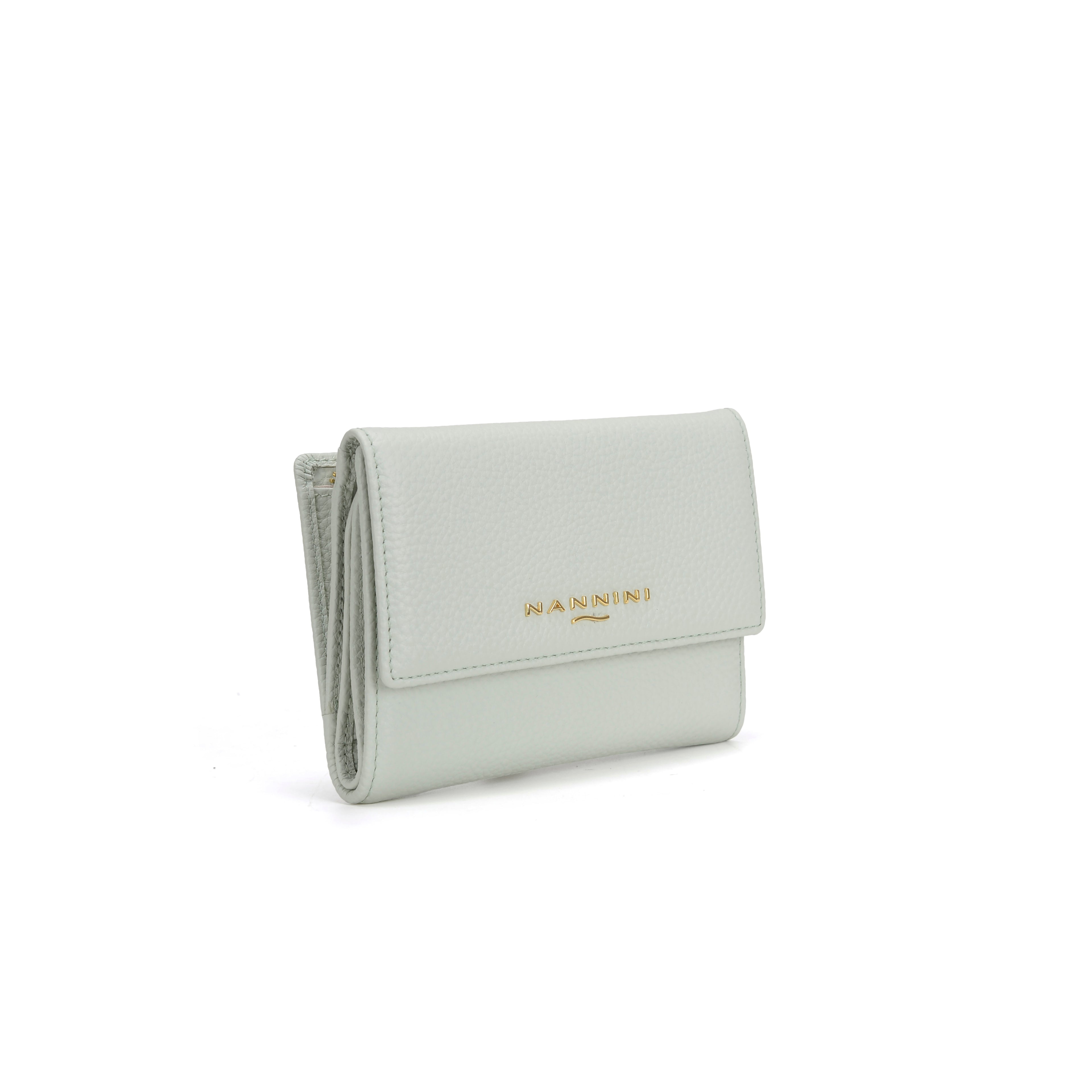 Portafogli in pelle medio con zip e clip Wallis-X