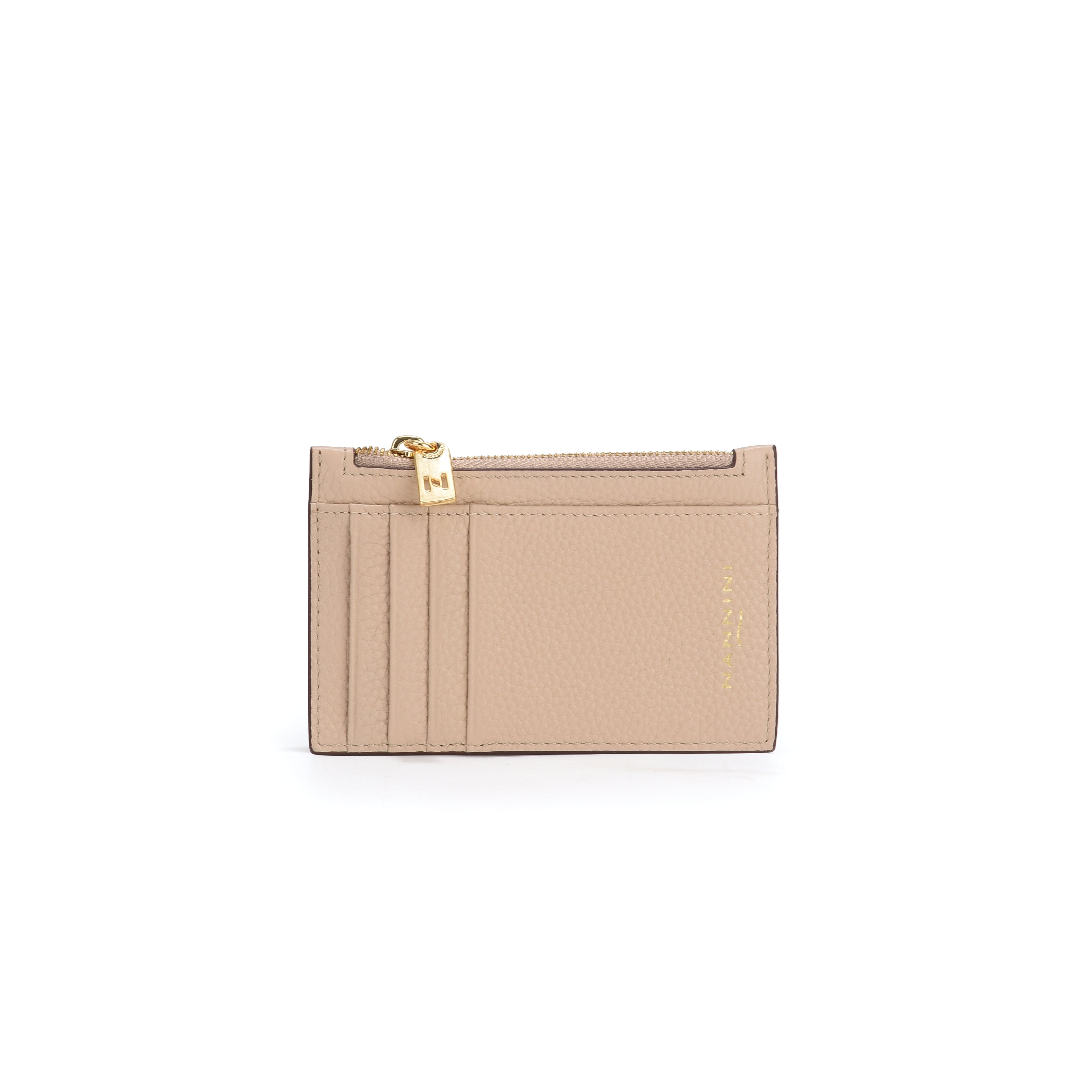Portacarte con zip in pelle Wallis-X
