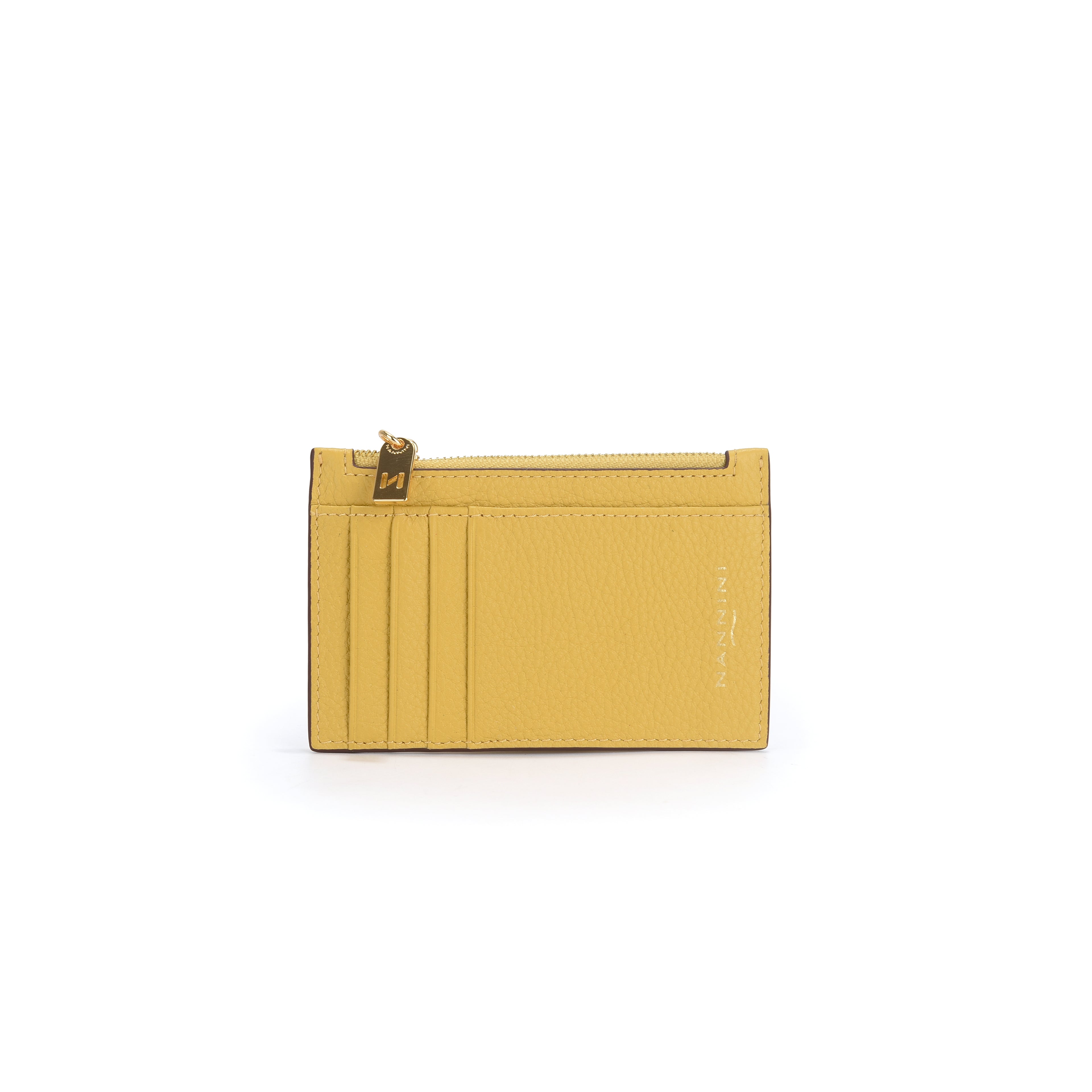 Portacarte con zip in pelle Wallis-X